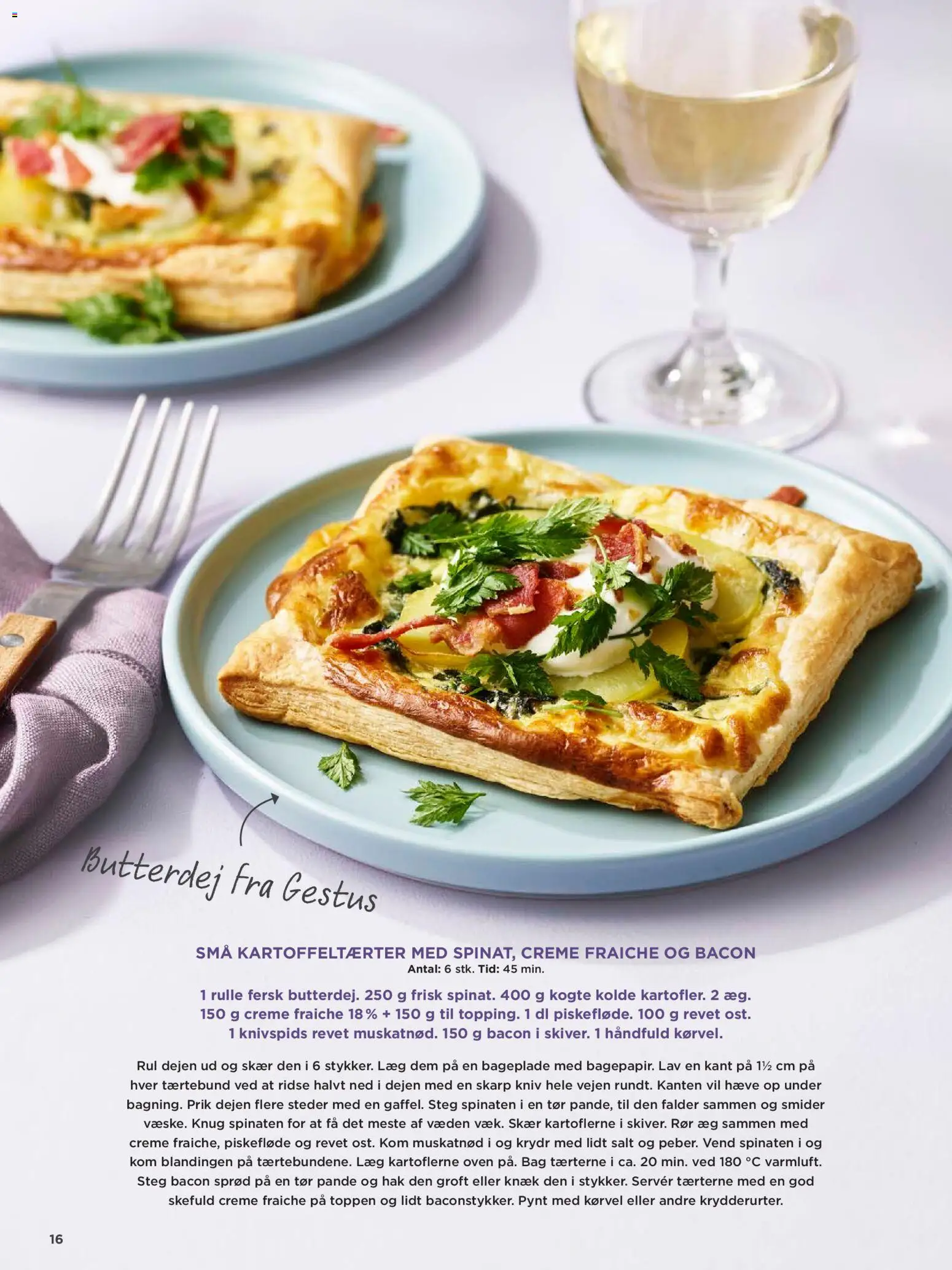 Meny tilbudsavis – gyldig fra 20.03.2026 | Side: 16 | Produkter: Butterdej, Æg, Creme fraiche, Salt