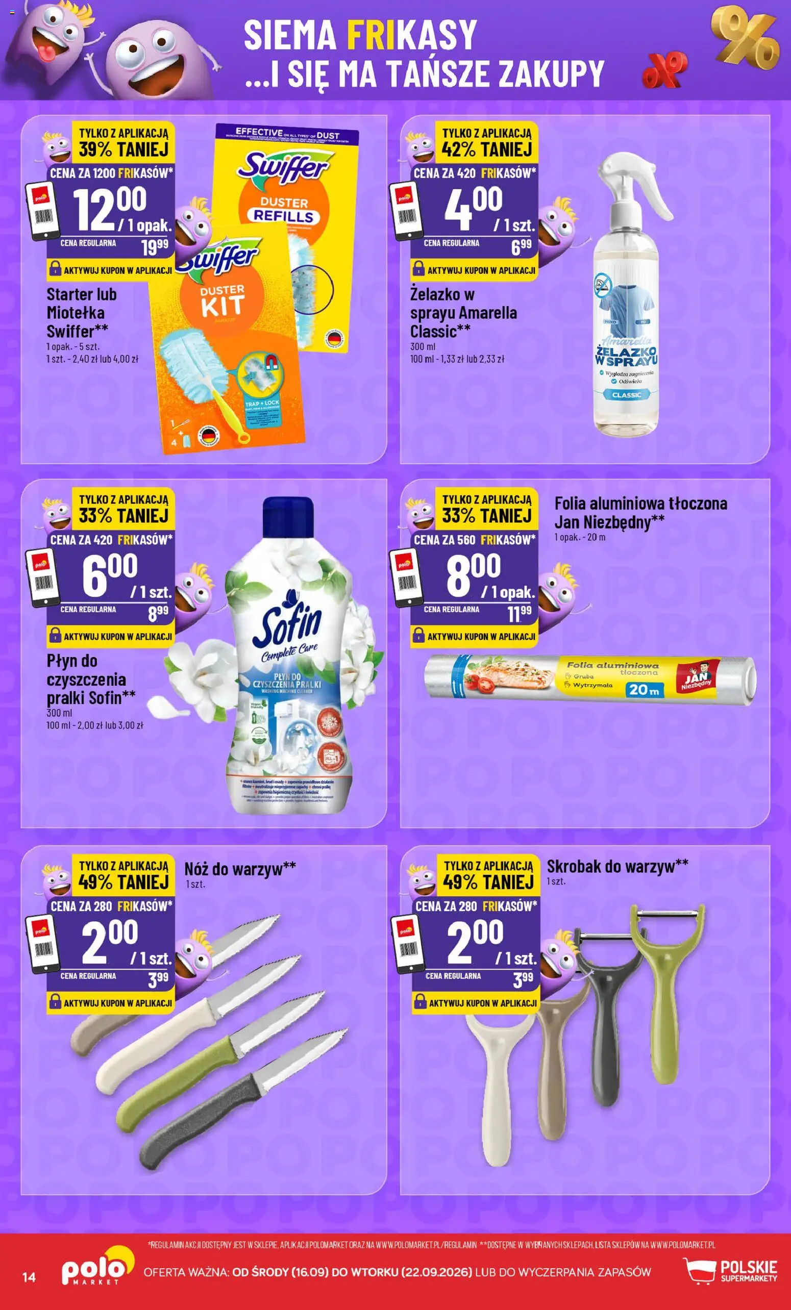 POLOmarket gazetka - Frikasowe Hity od 16.09.2026 | Strona: 14 | Produkty: Folia aluminiowa, Starter, Cleaner, Folia