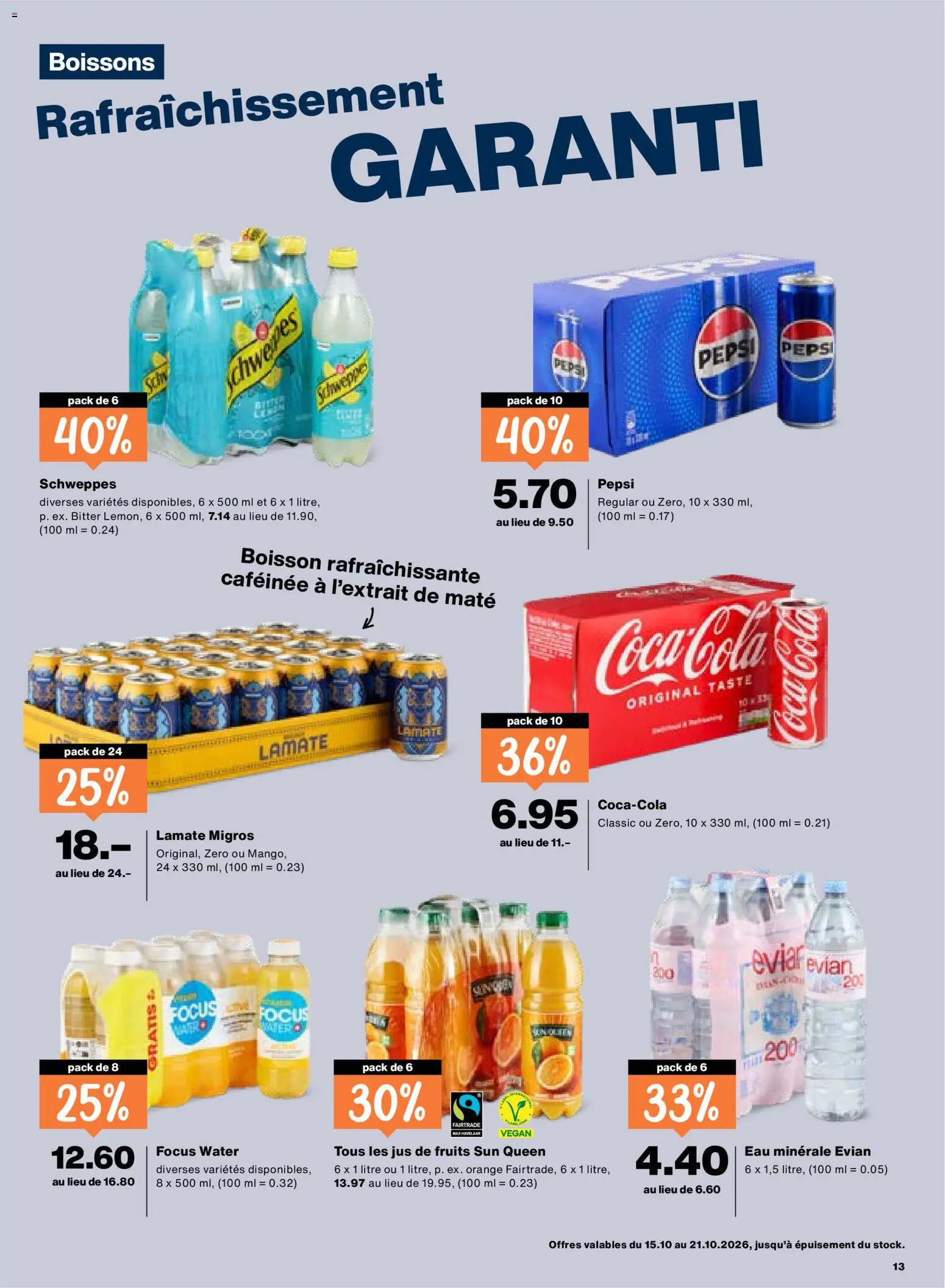 Migros aktionen FR – gültig ab 15.10.2026 | Seite: 13