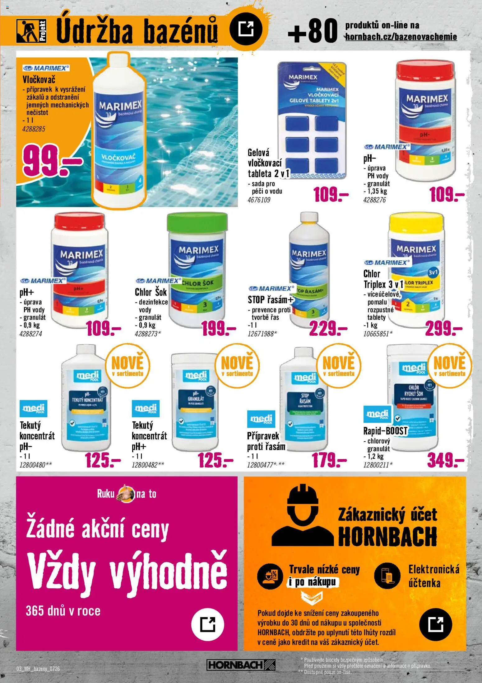HORNBACH leták - Bazénová chemie od 01.07.2026 | Strana: 3