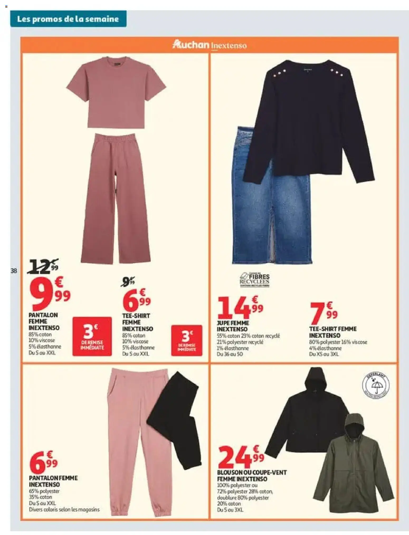 {H1} | Page: 38 | Produits: Jupe femme, Jupe, Pantalon, Blouson