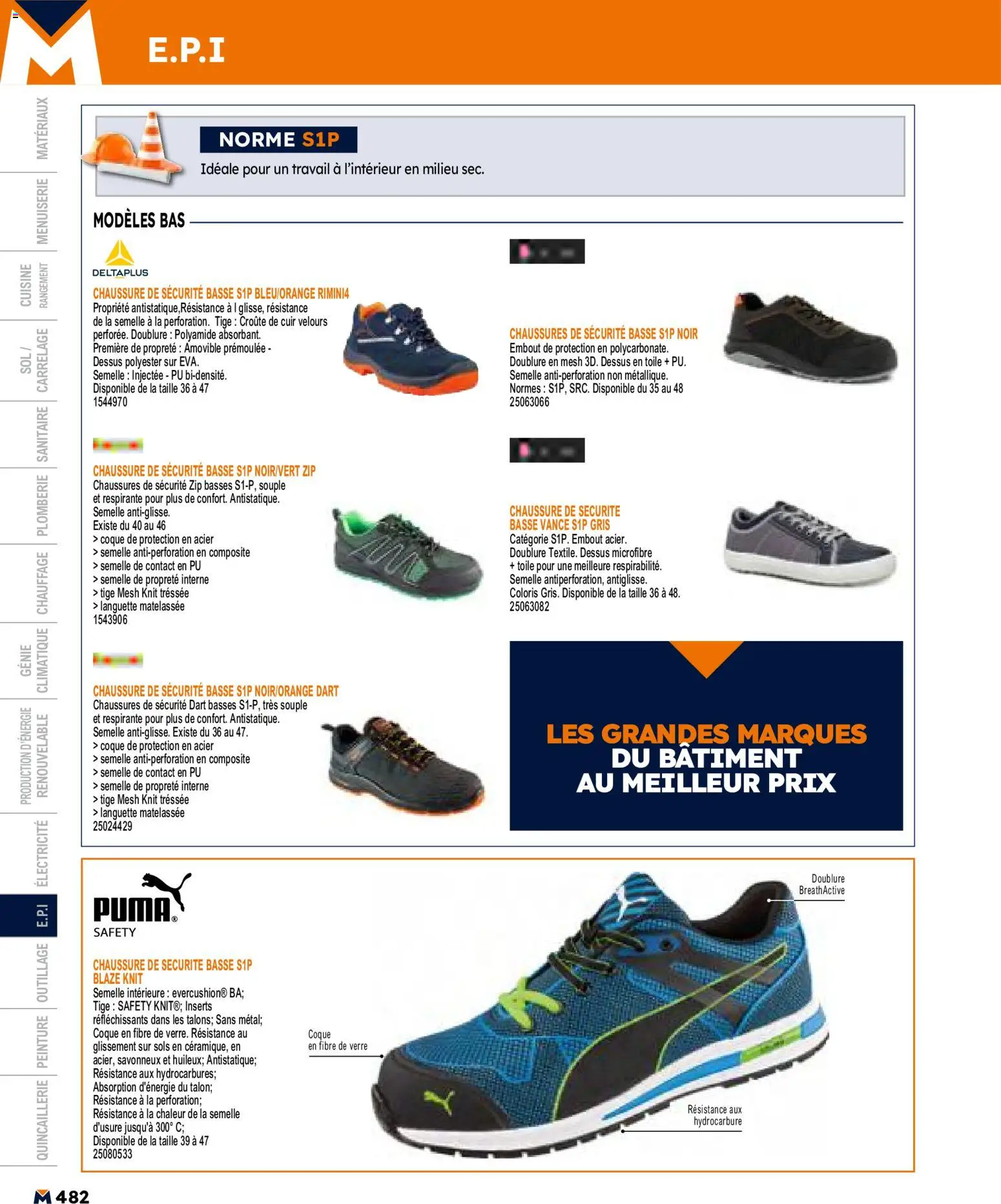 {H1} | Page: 482 | Produits: Chaussure de sécurité, Chaussures de sécurité
