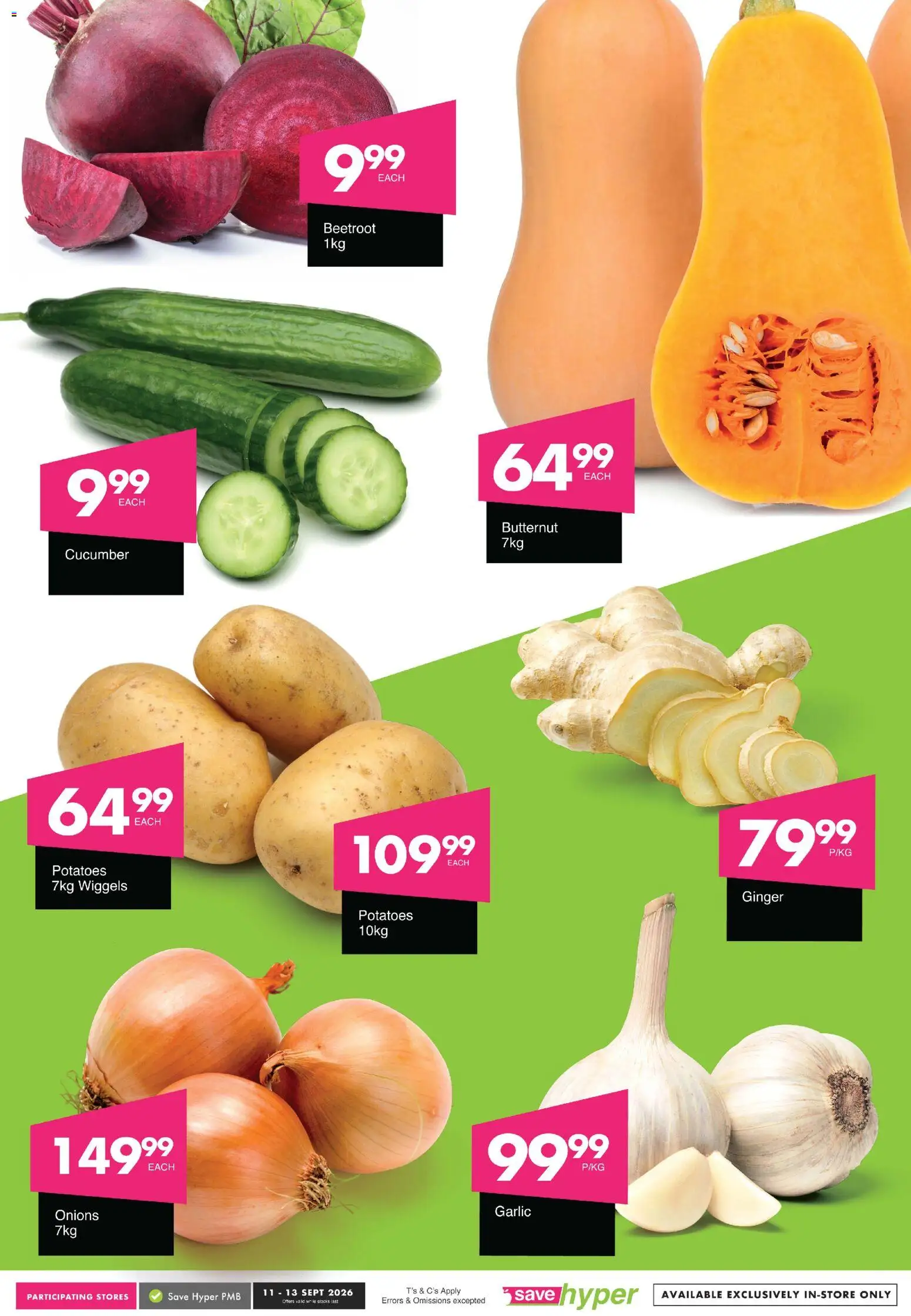 New Save catalogue – valid from 11/09/2026 | Page: 4 | Products: Potatoes, Onions, Garlic