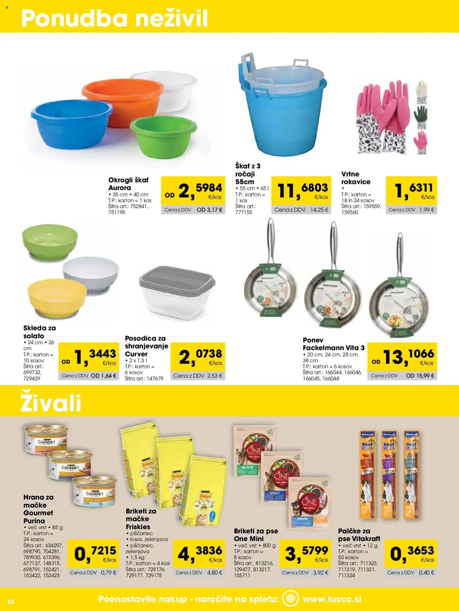 Novi Tuš katalog ponudbe – veljaven od 01.09.2026 | Stran: 22
