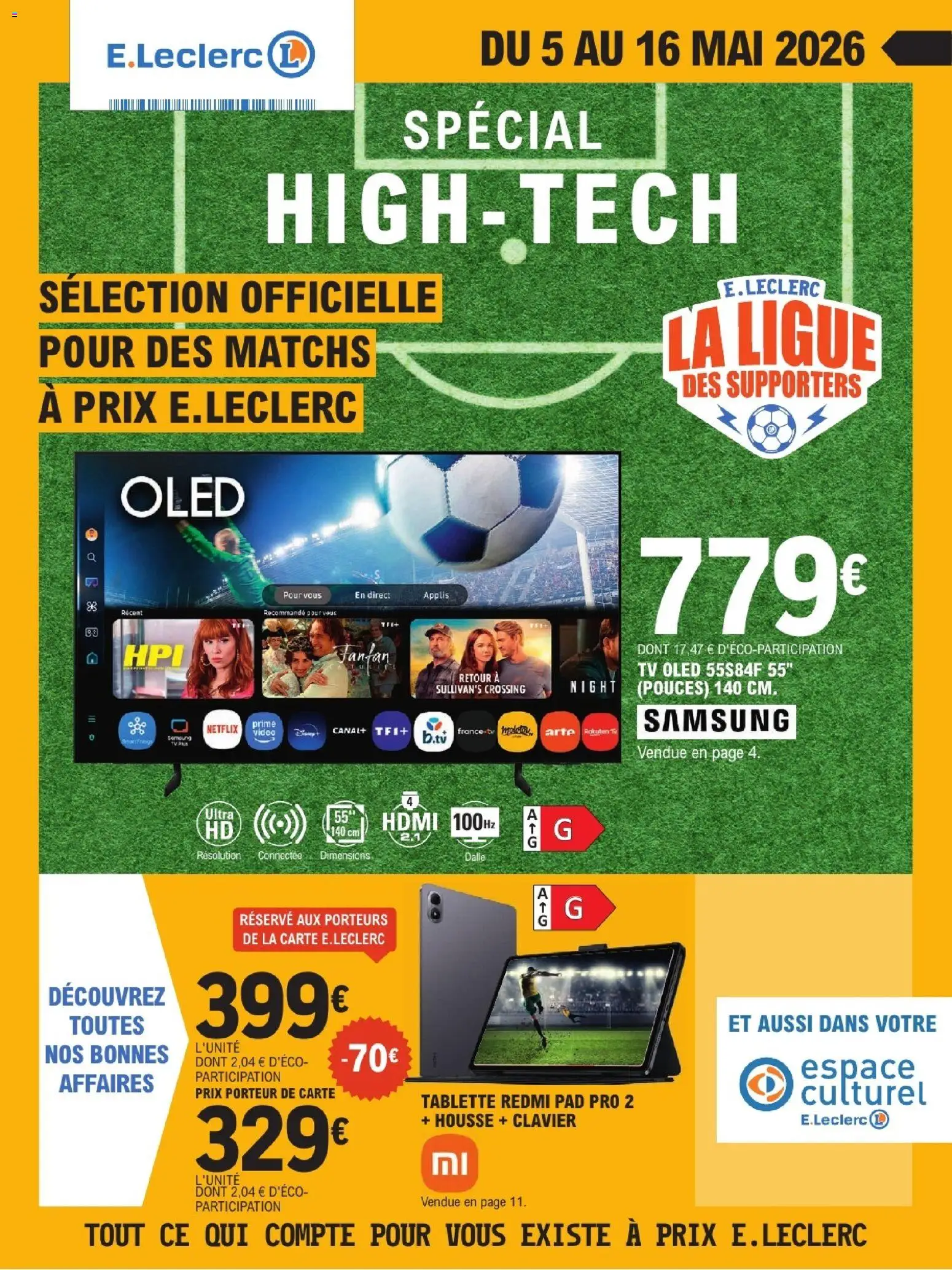 {H1} | Page: 1 | Produits: Tablette, Clavier, Vidéo