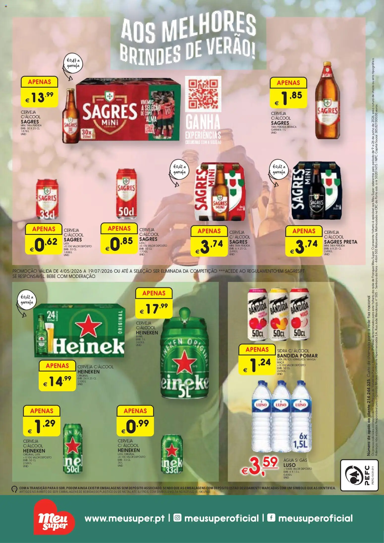 Meu Super folheto │ válido de 09.06.2026 | Página: 8 | Produtos: Agua, Maça, Cerveja