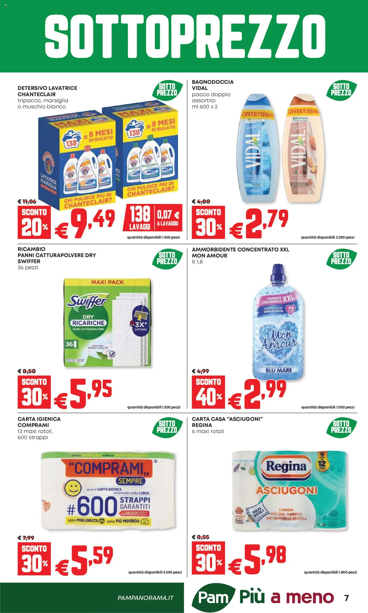 Volantino Panorama del 07.05.2026 | Pagina: 7 | Prodotti: Carta igienica, Ammorbidente, Lavatrice, Profumo
