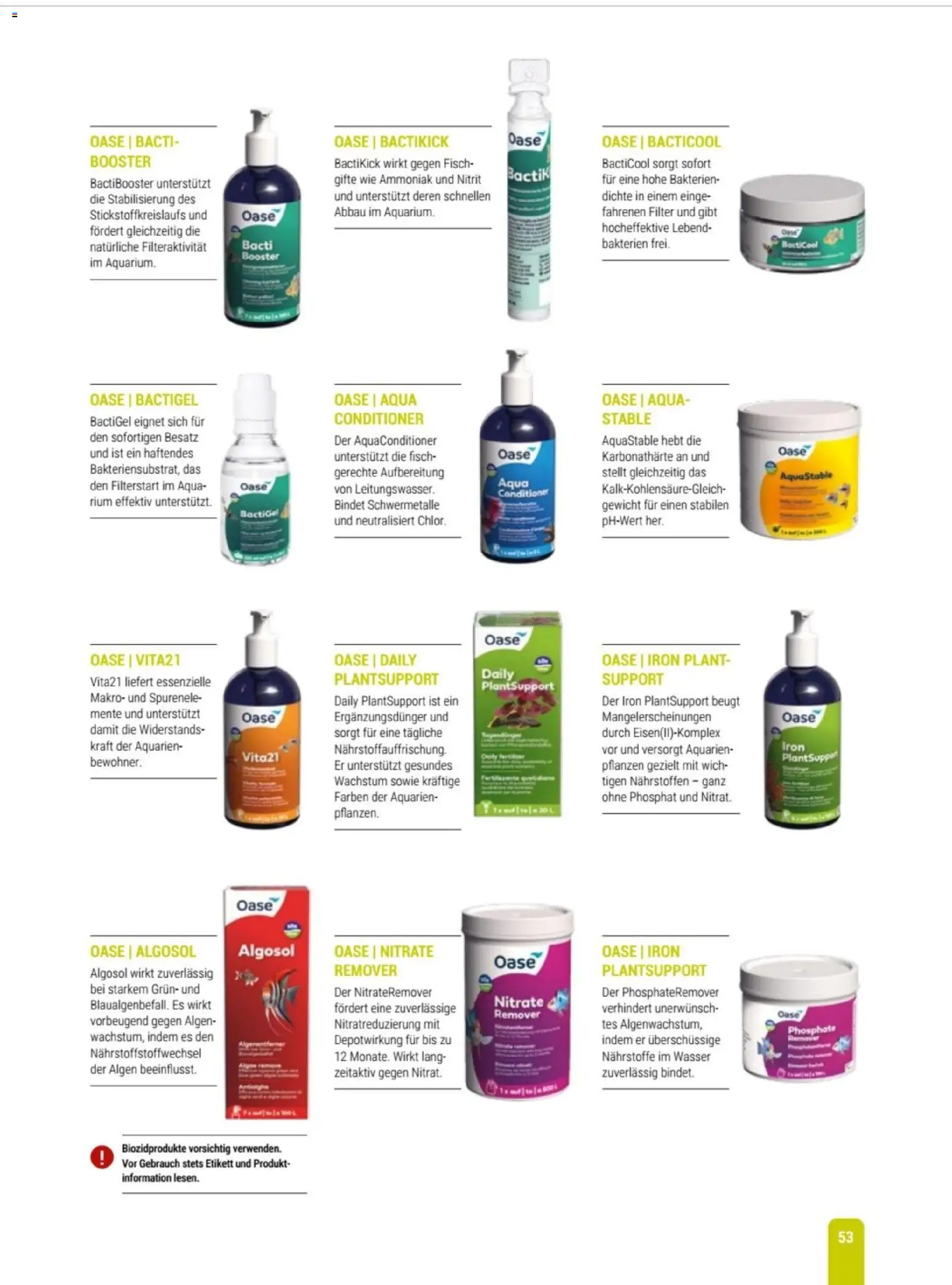 zookauf Themenkatalog Aqua – gültig ab 01.10.2026 | Seite: 53 | Produkte: Gewicht, Fisch, Wasser