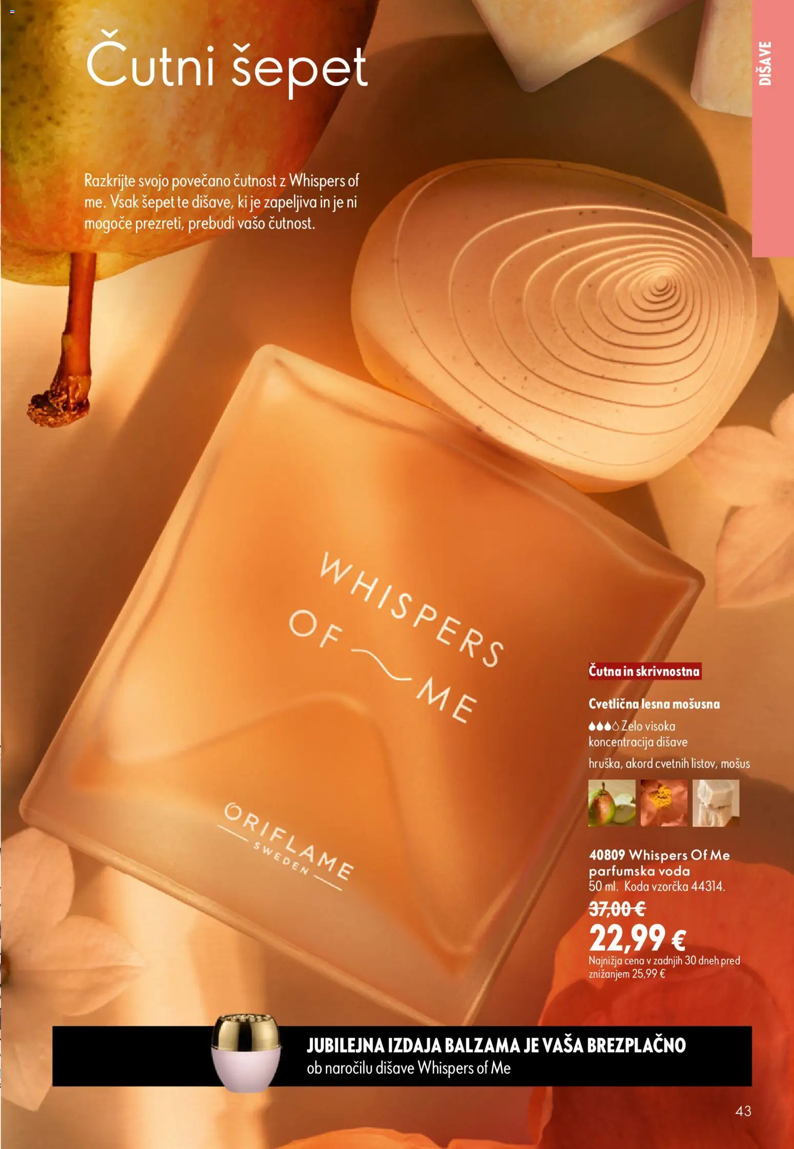 Novi Oriflame katalog ponudbe – veljaven od 16.09.2026 | Stran: 43 | Izdelki: Voda, Parfumska voda