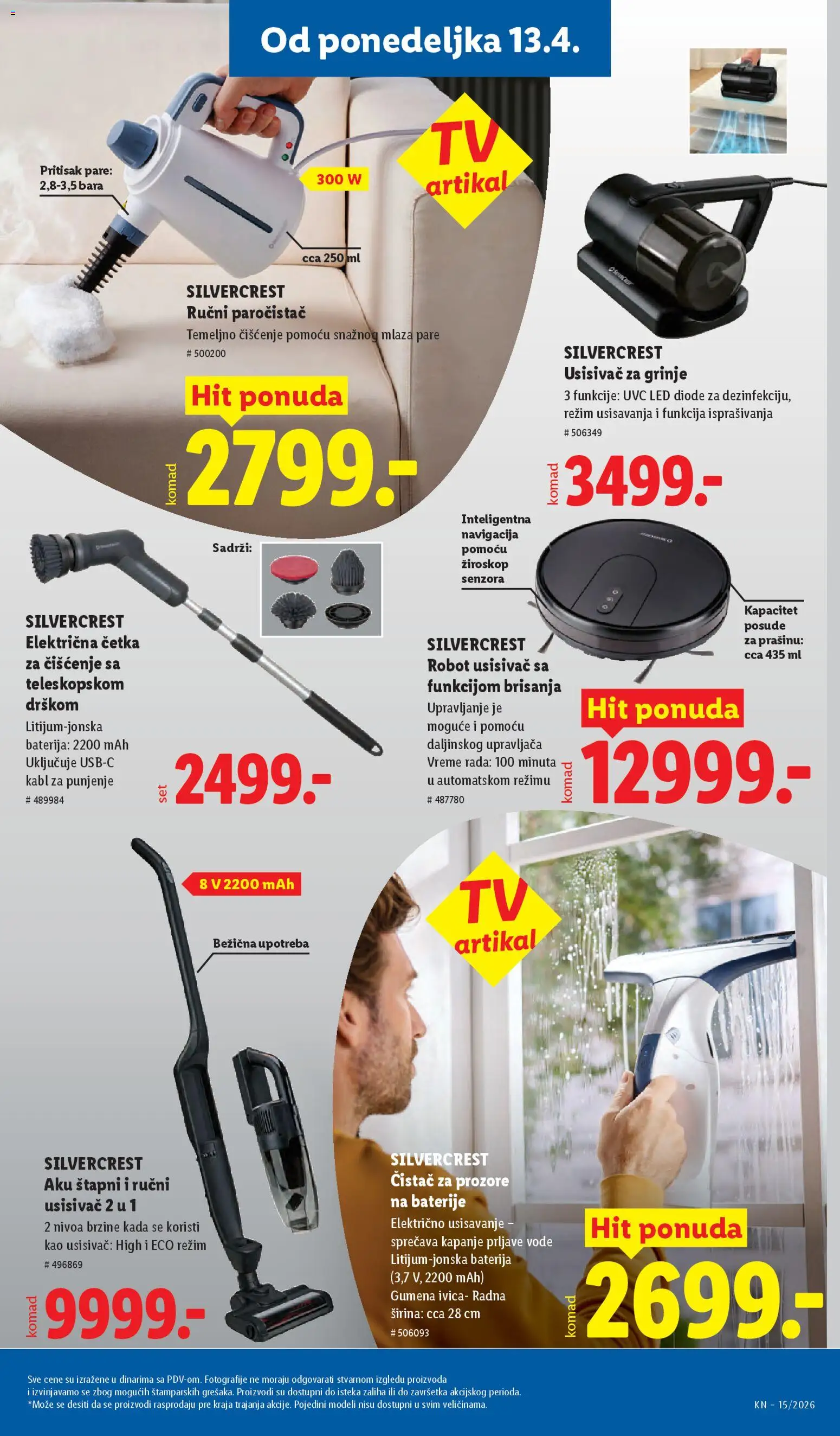 Lidl katalog - važi od 09.04.2026 | Strana: 95 | Proizvode: Usisivač, Led, Kabl, Ručni usisivač