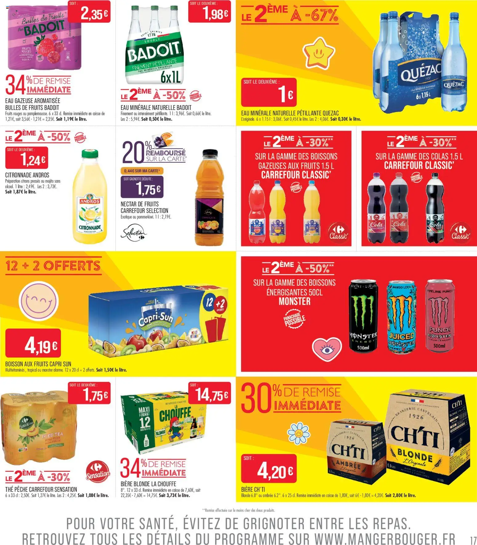 {H1} | Page: 17 | Produits: Eau minérale, Badoit, Eau minérale naturelle, Bière