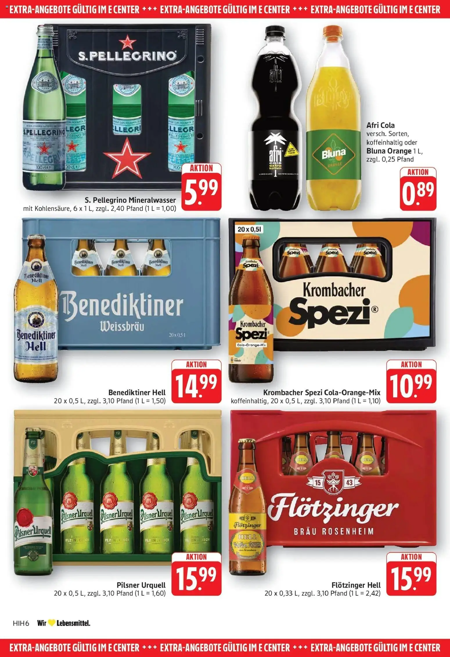 Edeka Prospekt Eislingen (ab 31.08.2026) » Angebote Online | Seite: 26 | Produkte: Cola, Benediktiner hell, Pilsner urquell, Krombacher