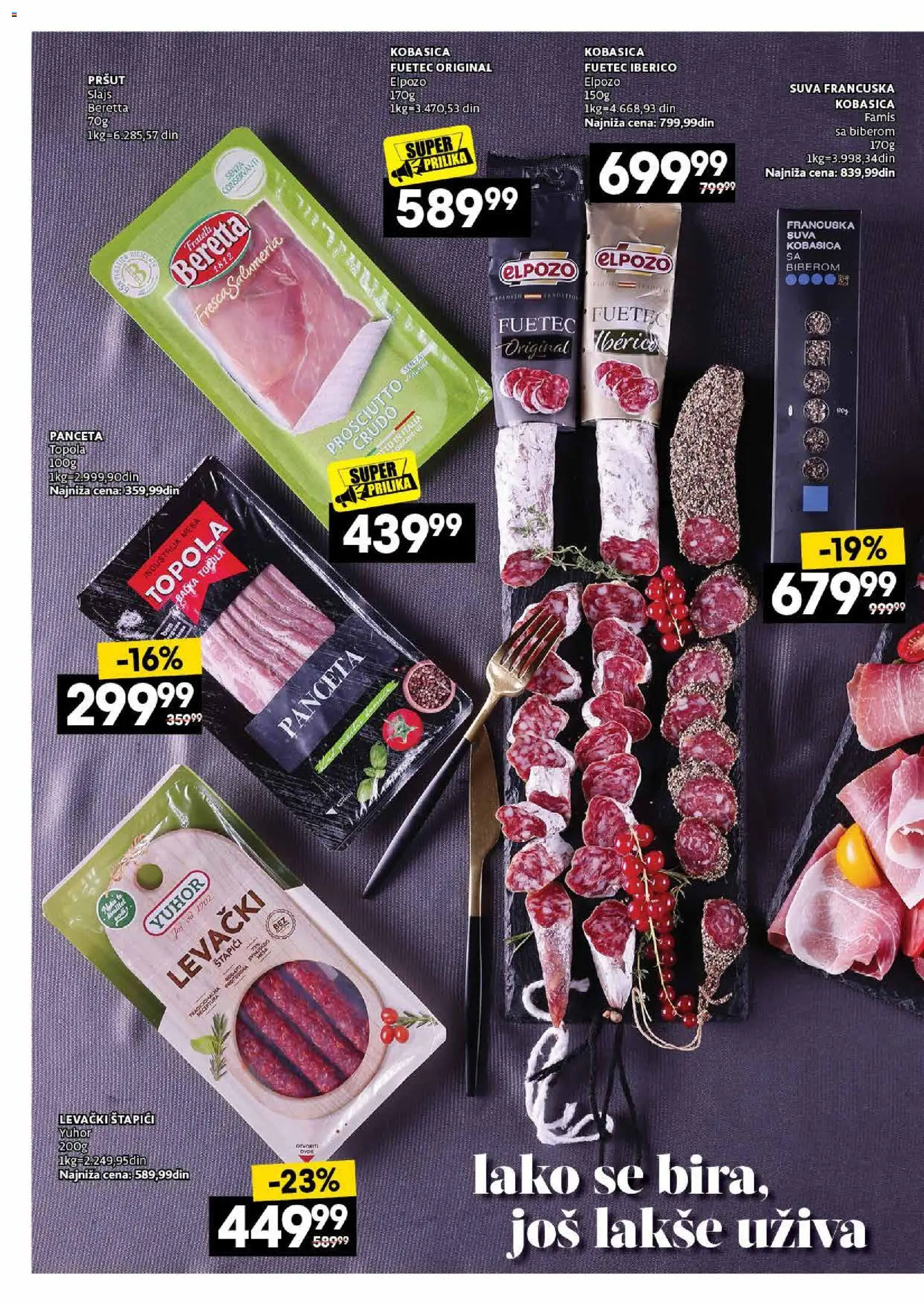 Roda katalog - važi od 26.10.2026 | Strana: 14 | Proizvode: Pršut, Panceta, Kobasica