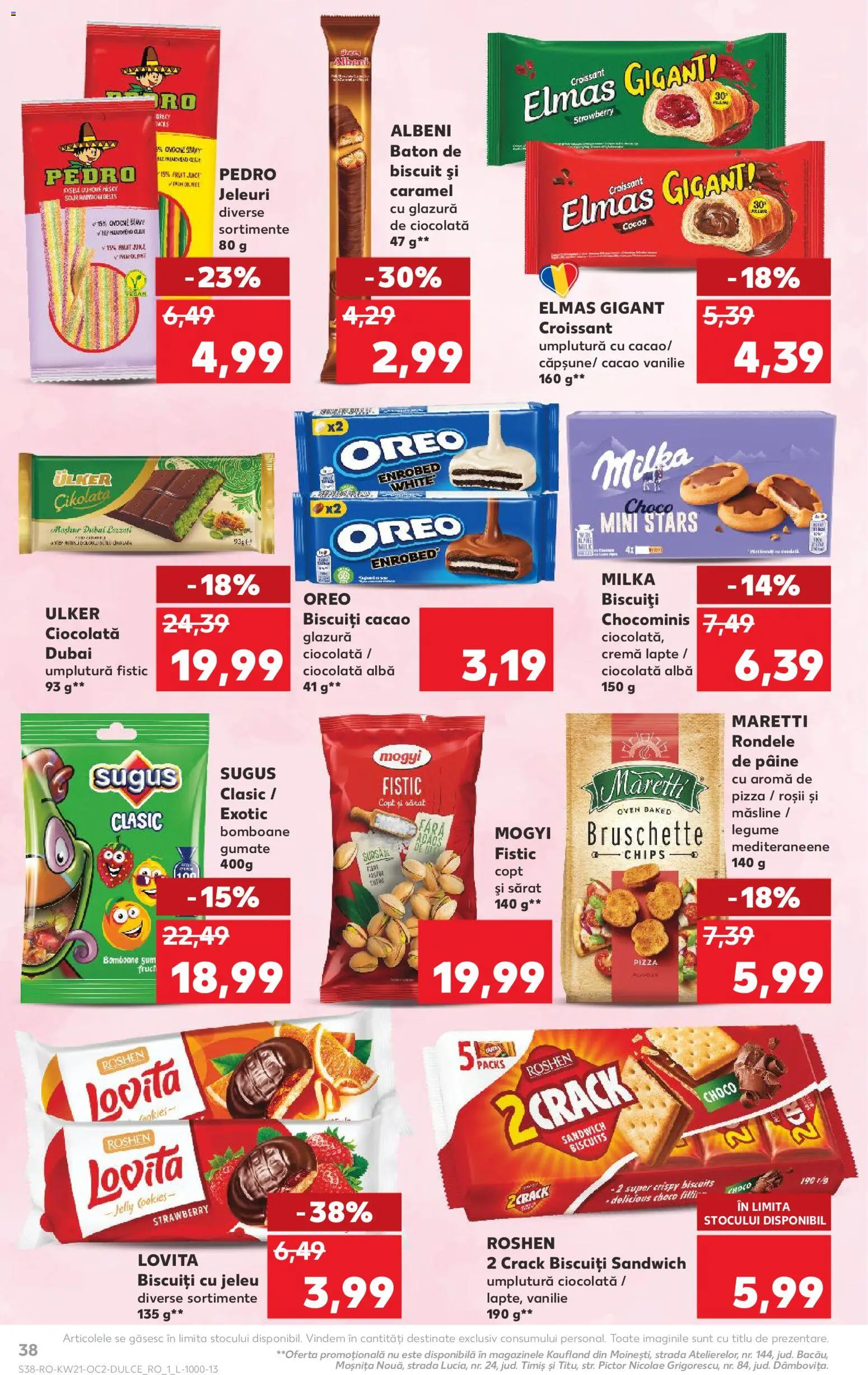 Noul catalog Kaufland – valabil de la 20.05.2026 | Pagină: 38 | Produse: Lapte, Cremă, Bomboane, Legume