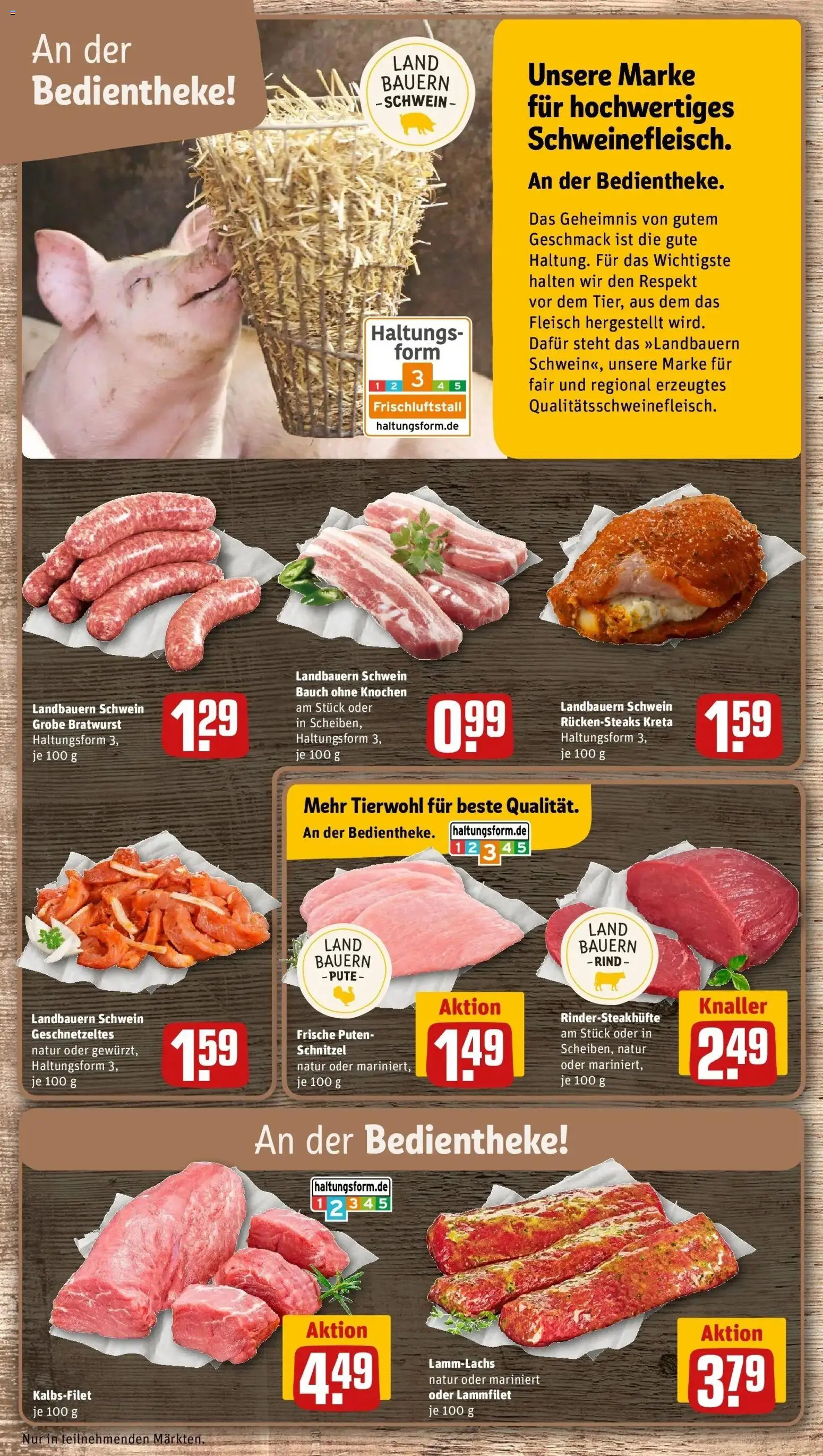 REWE Prospekt ab 12.10.2026 zum Blättern » Angebote | Seite: 6 | Produkte: Pute, Bratwurst, Schnitzel, Fleisch