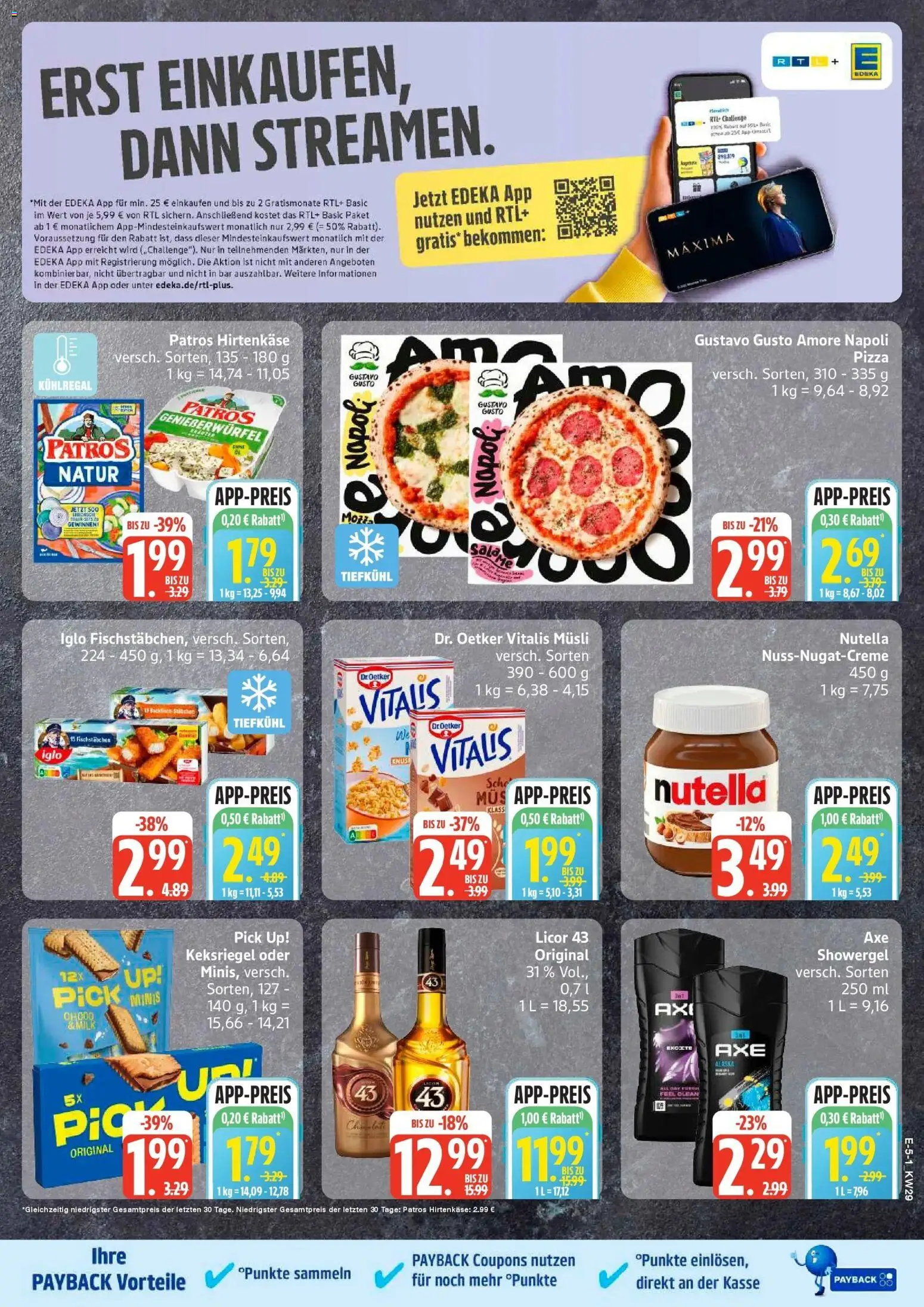 Edeka Prospekt Mölln – gültig ab 13.07.2026 | Seite: 6 | Produkte: Gustavo gusto, Musli, Patros, Nutella