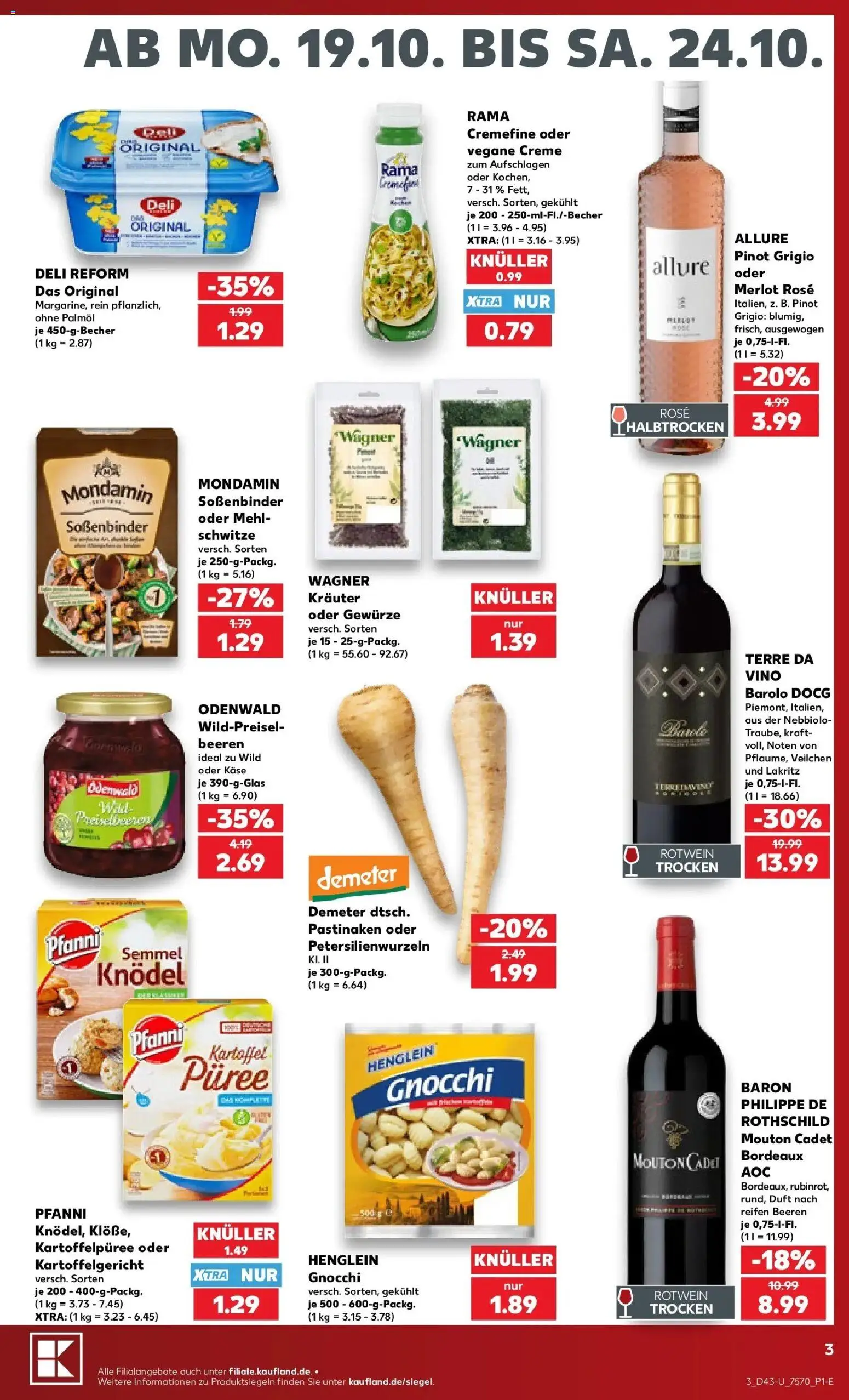 Prospekt Kaufland ab 19.10.2026 » Angebote Online zum Blättern | Seite: 79 | Produkte: Rama, Duft, Creme, Deli reform