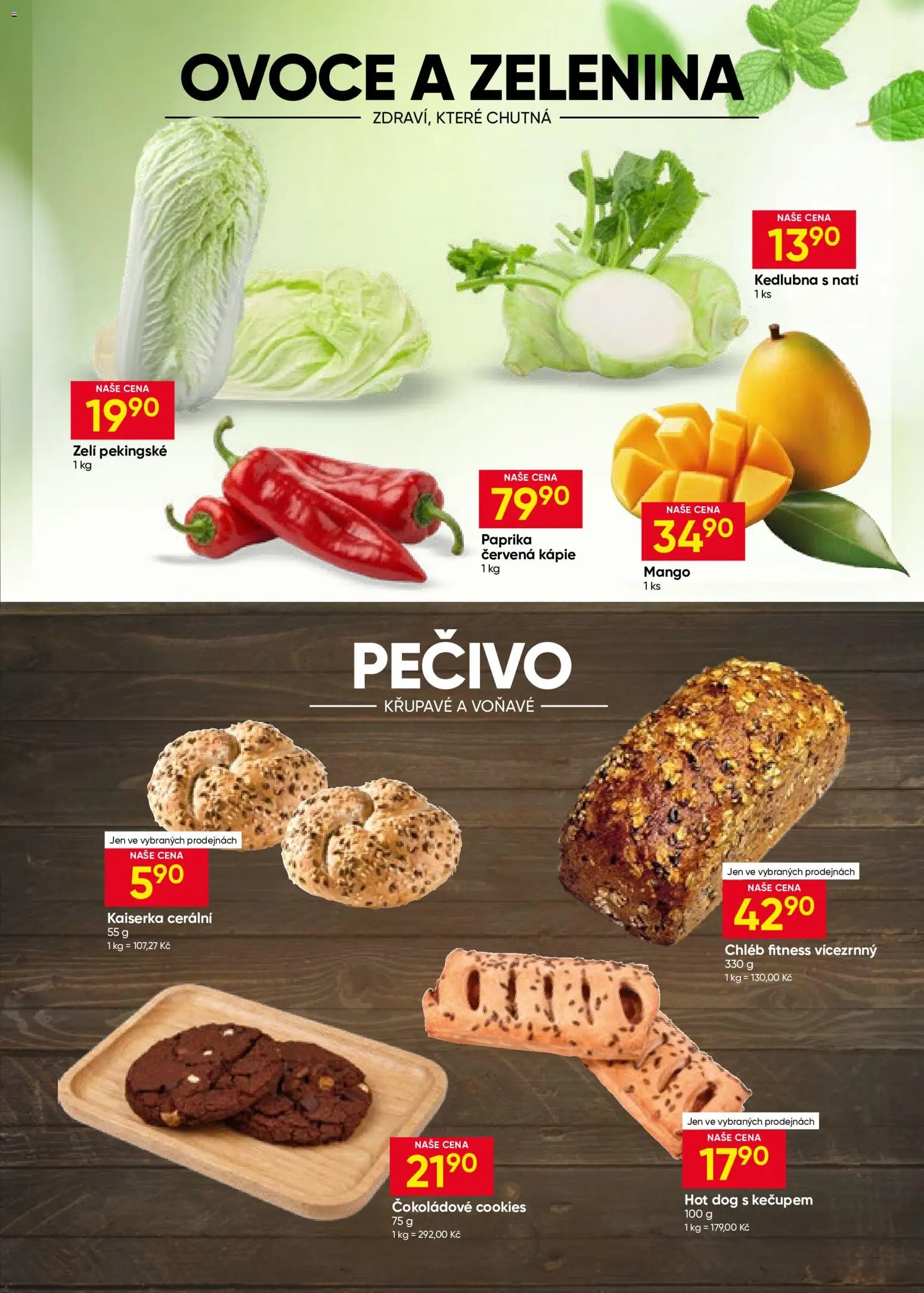 Hruška leták od 17.06.2026 | Strana: 3 | Produkty: Chléb, Červená kapie, Chléb fitness, Kedlubna