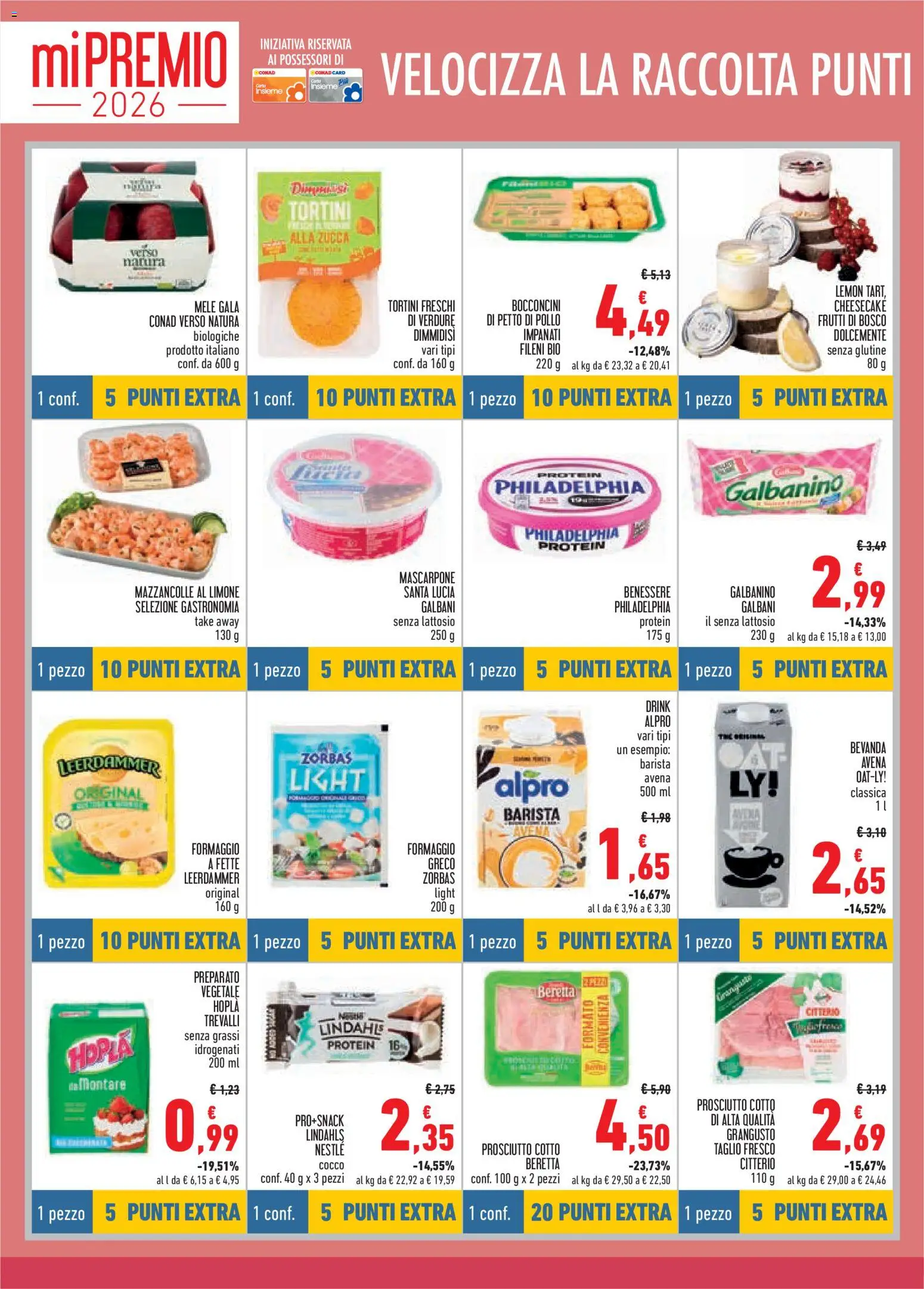 Volantino Conad del 09/09/2026 | Pagina: 8 | Prodotti: Petto di Pollo, Frutti di bosco, Pollo, Cocco