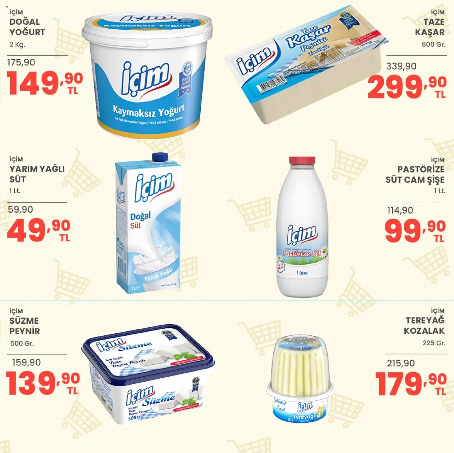 Sarıyer Katalog - 10 Temmuz 2026 tarihinden itibaren geçerlidir | Sayfa: 10 | Ürünler: Süt, Tereyağı, Peynir, Yağ