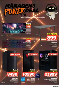 Power erbjudanden - Förhandsvisning av reklamblad från butik Power aktuell från 27.04.2026 | Sida: 11 | Produkter: Galler, Dator, Gamingbord