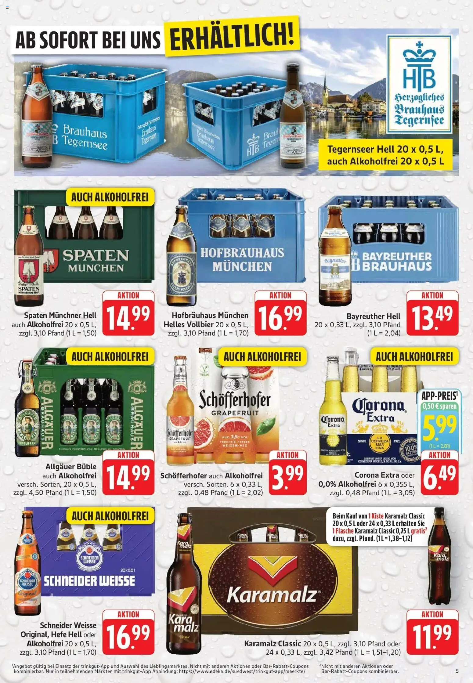 Trinkgut Prospekt Wiesbaden – gültig ab 03.08.2026 | Seite: 5 | Produkte: Bayreuther hell, Grapefruit