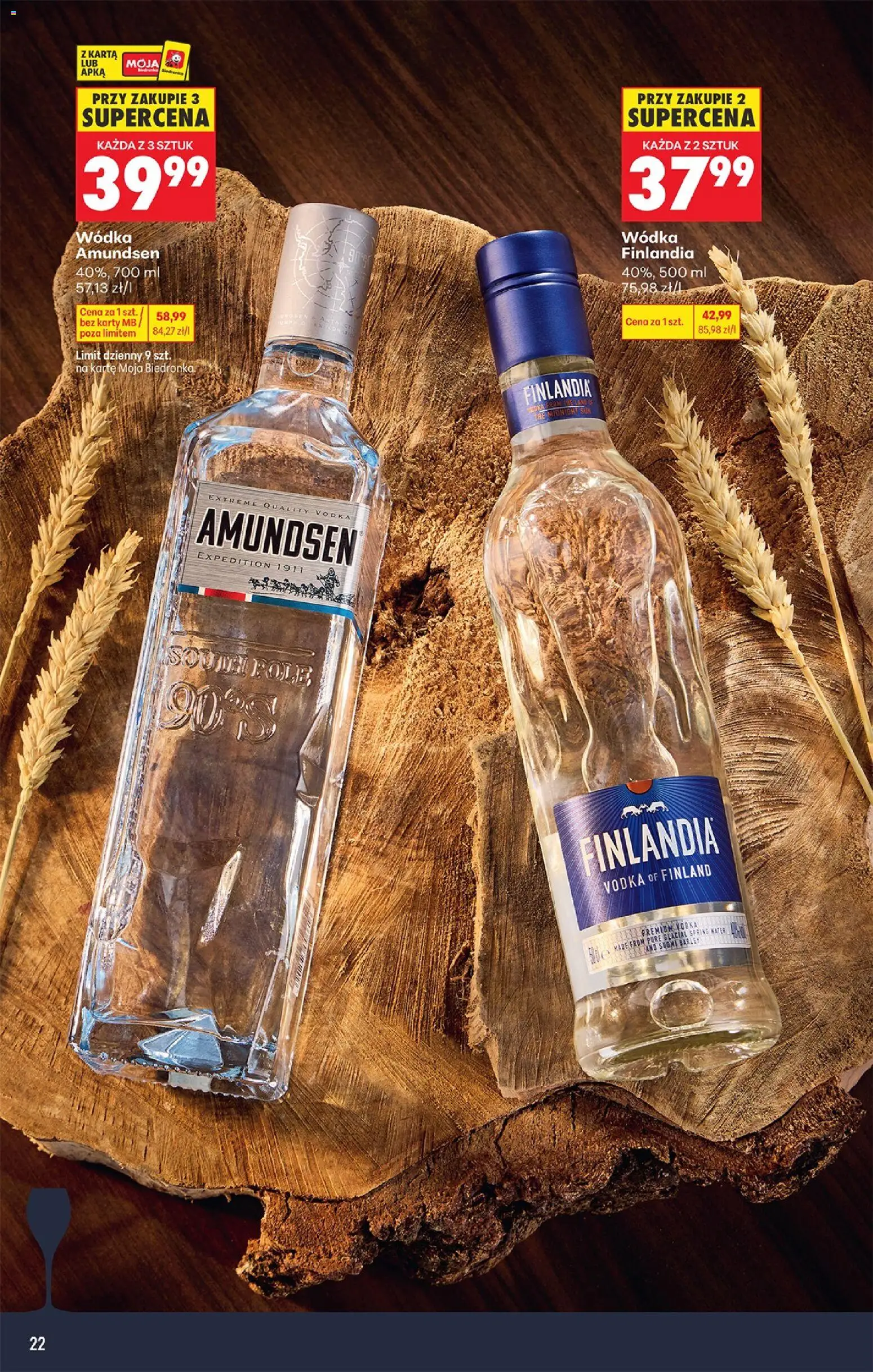 Biedronka Polsko leták - Czas na toast od 05.10.2026 | Strana: 22 | Produkty: Vodka, Karty
