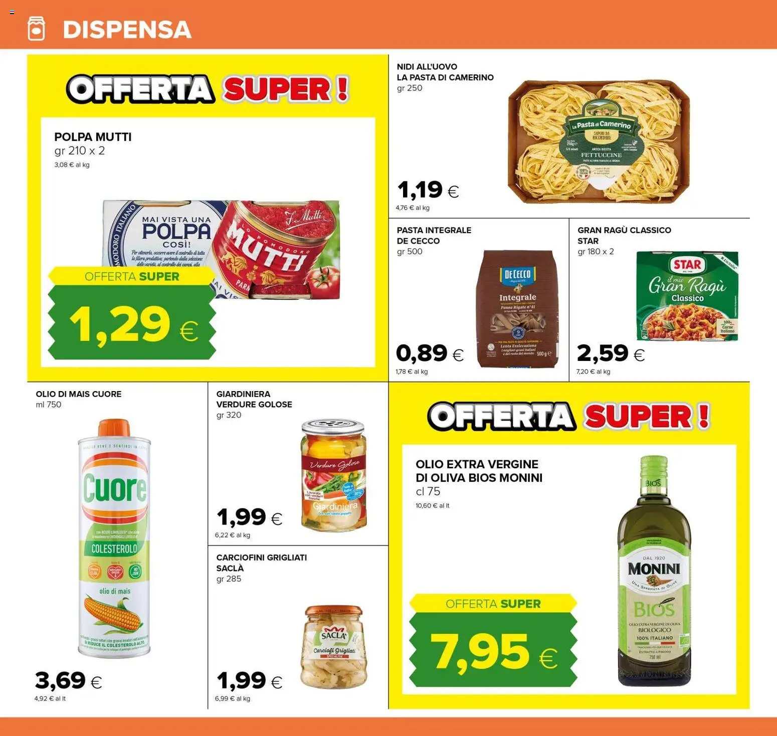 Volantino Tigre del 21/08/2026 | Pagina: 14 | Prodotti: De Cecco, Olive, Carciofi, Ragú