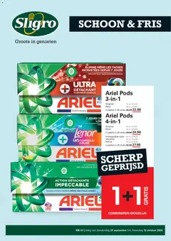 Sligro folder - schoon and fris - Voorbeeld van een folder van Sligro, geldig van 24-09-2026