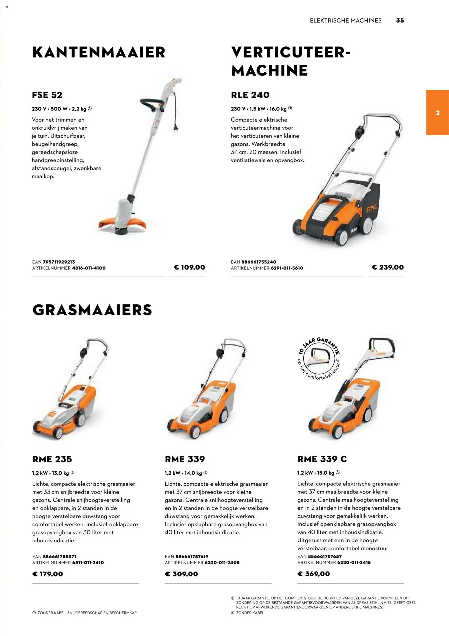 {H1} | Pagina: 35 | Producten: Kabel, Grasmaaier