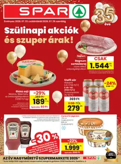 Spar akciós újság - amely érvényes a következő dátumtól: 2026.07.23.