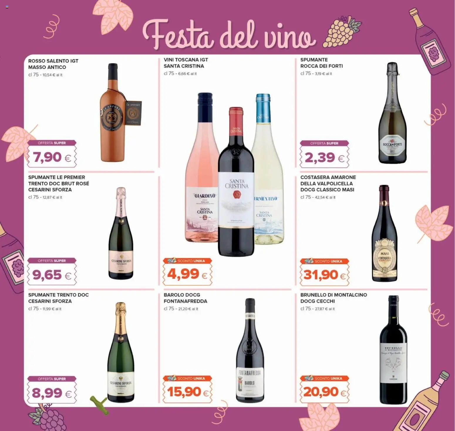 Volantino Oasi del 22/10/2026 | Pagina: 19 | Prodotti: Vino, Spumante, Vino rosso