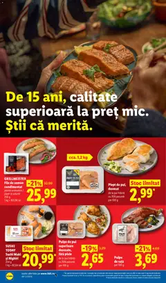 Ofertele Lidl valabile de la 29.06.2026 | Pagină: 10 | Produse: Hacıyatmaz Kedi Oyuncağı, Sushi, Demirhindi, Piper