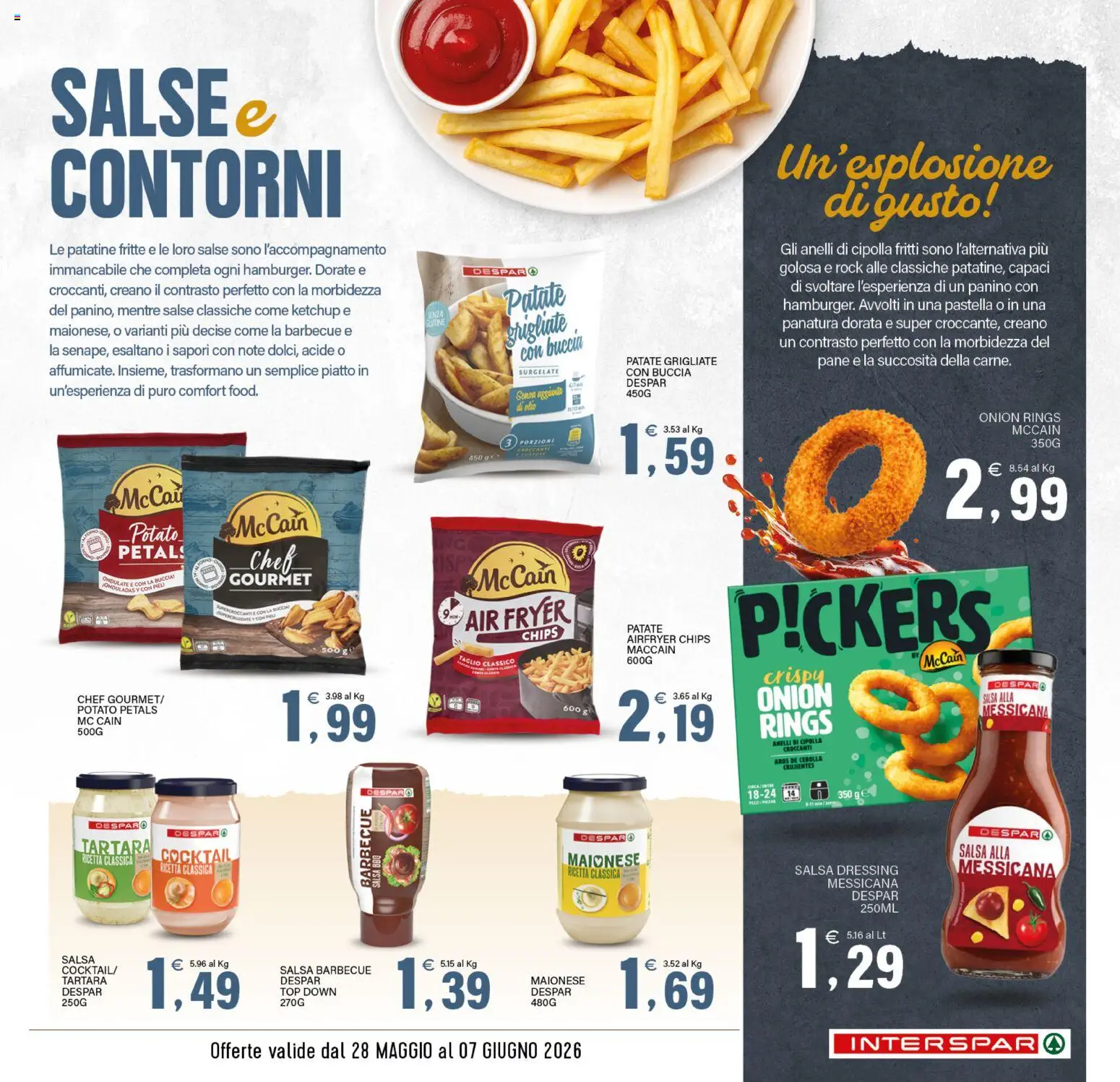 Volantino Interspar del 28.05.2026 | Pagina: 11 | Prodotti: Patatine, Maionese, Salsa, Salsa barbecue