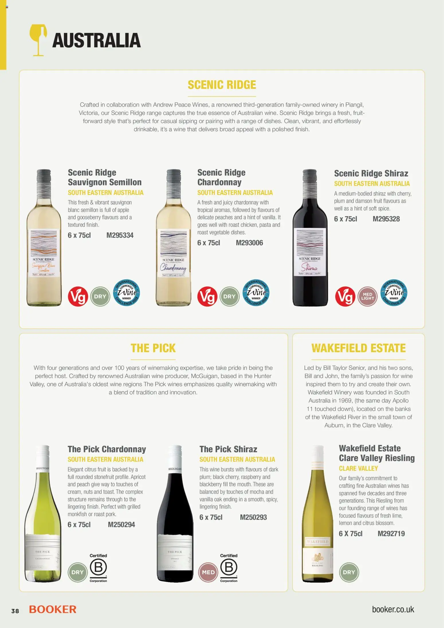 {H1} | Page: 38 | Products: Ridge, Apple, Wine, Peaches