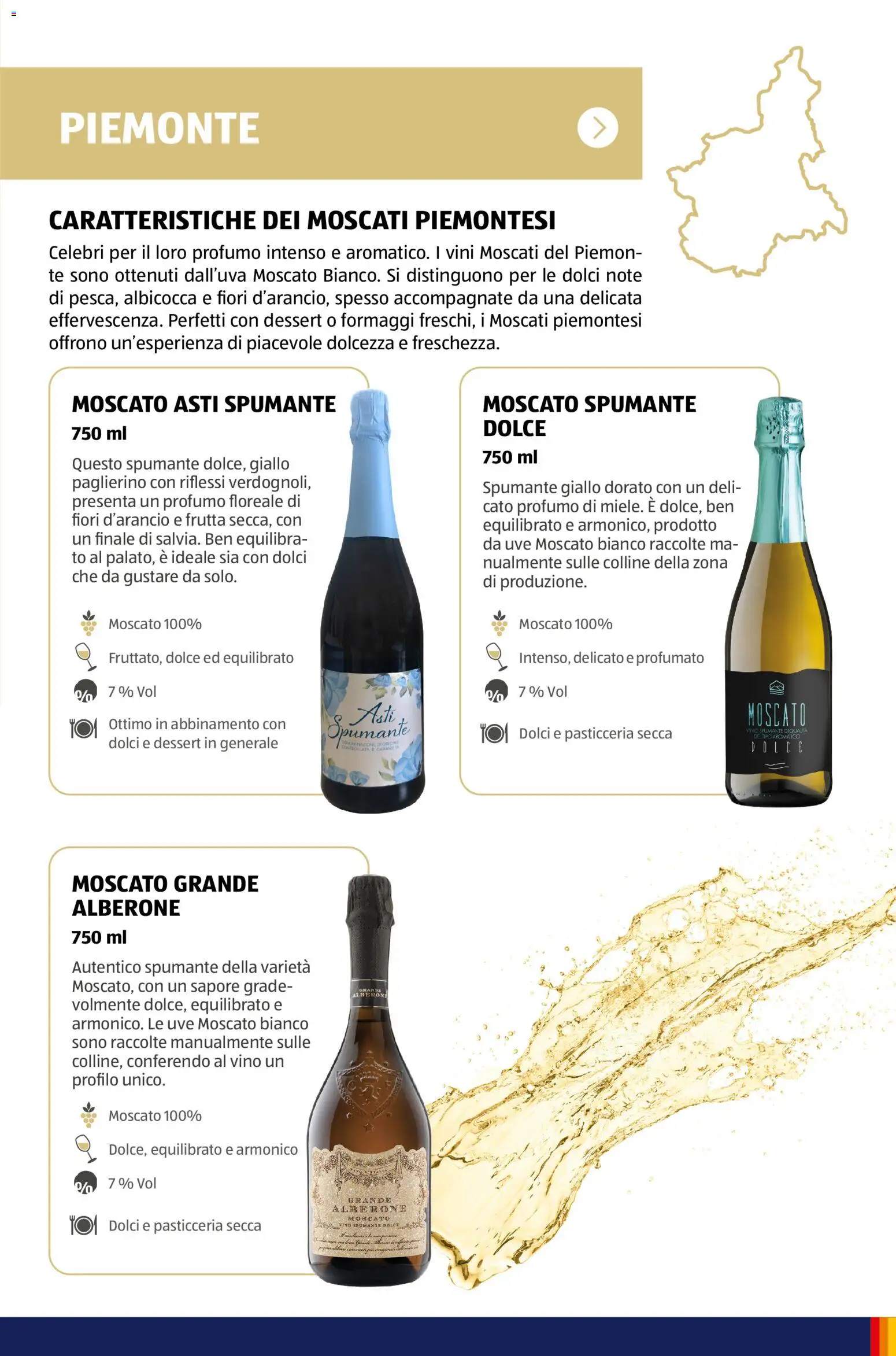Volantino Aldi del 12/01/2026 | Pagina: 49 | Prodotti: Spumante, Dolcezza, Dessert, Profumo