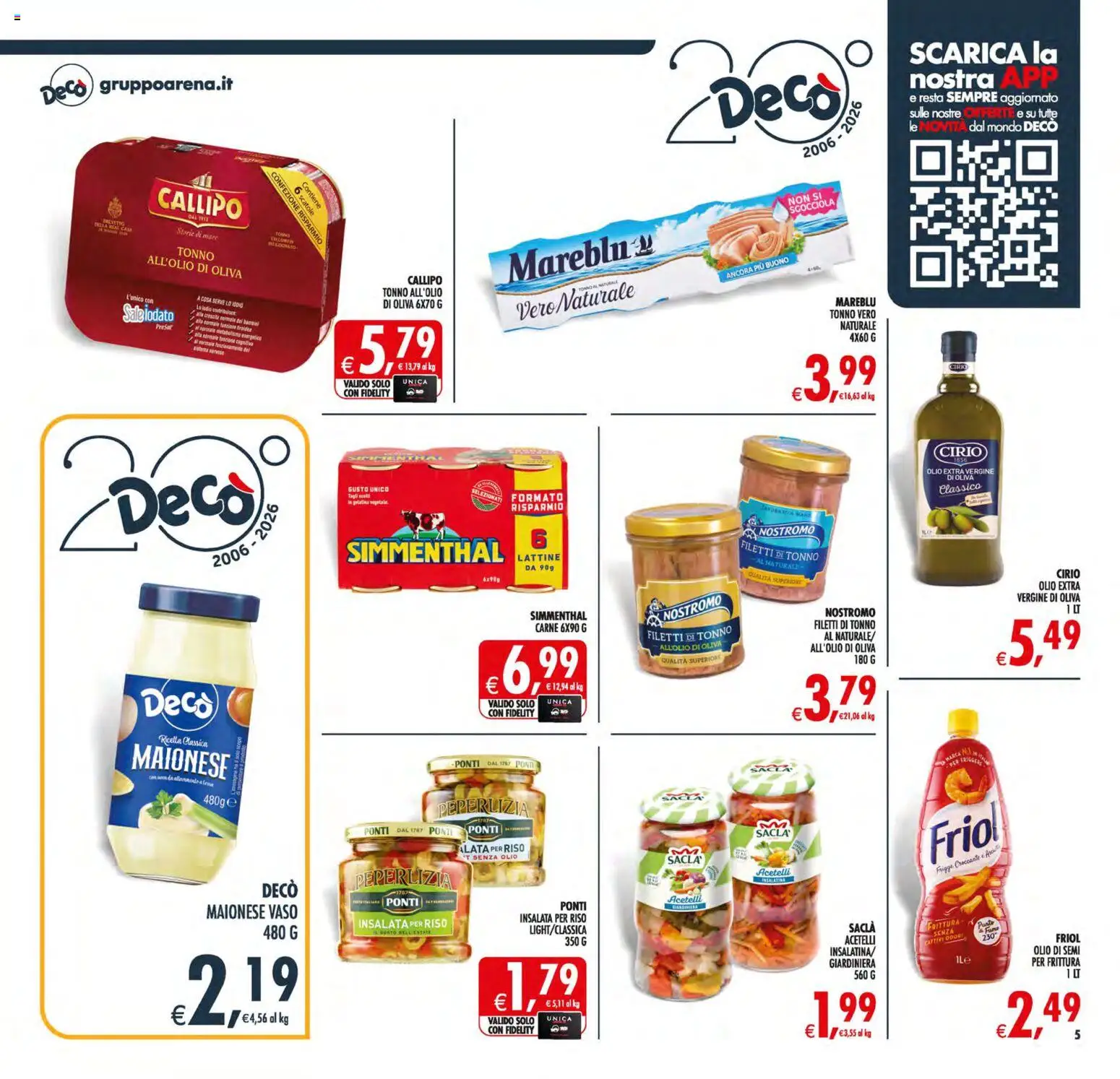 Volantino Decò del 19.05.2026 | Pagina: 5 | Prodotti: Riso, Insalata, Maionese, Tonno al naturale