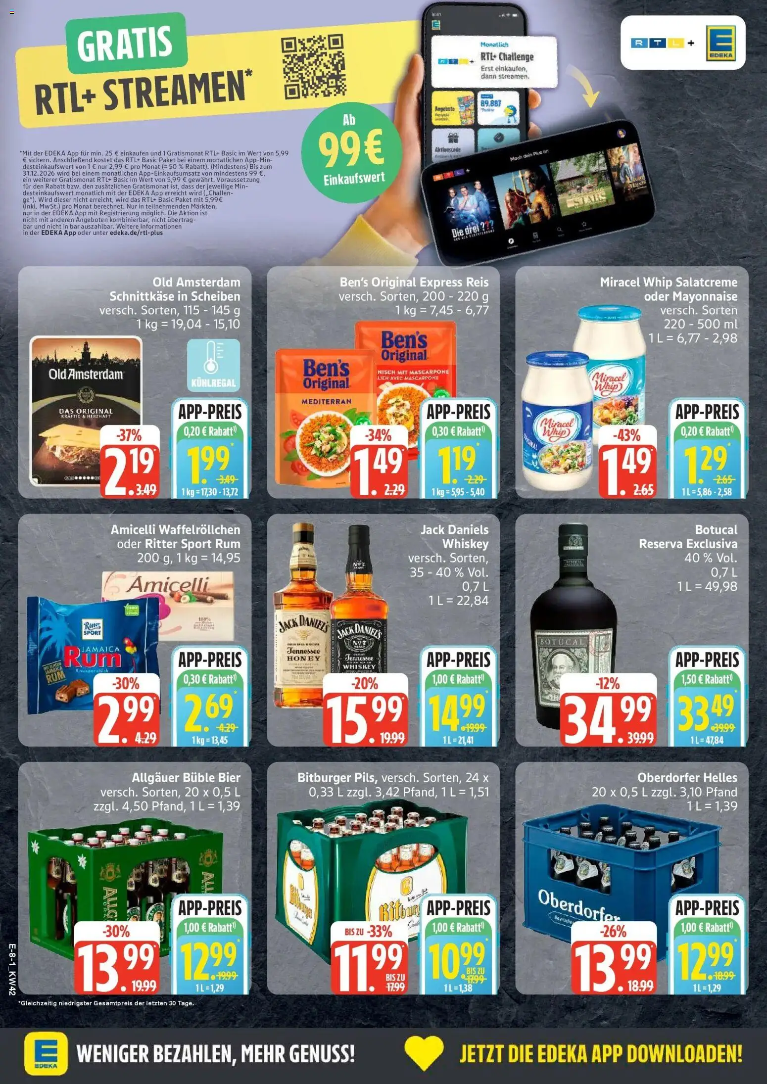 Edeka Prospekt Bremervörde (ab 12.10.2026) » Angebote Online | Seite: 12 | Produkte: Mascarpone, Jack Daniel's, Miracel whip, Reis