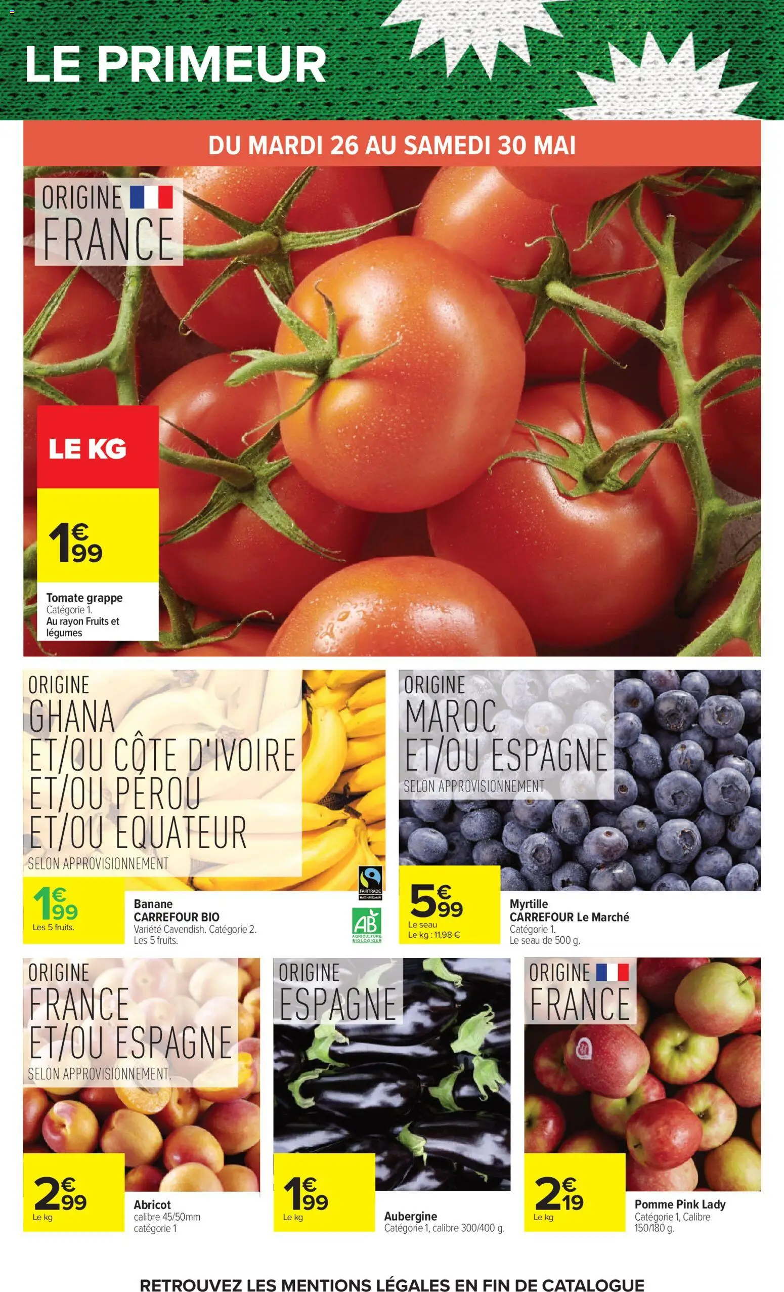 {H1} | Page: 32 | Produits: Abricot, Pomme, Aubergine, Banane