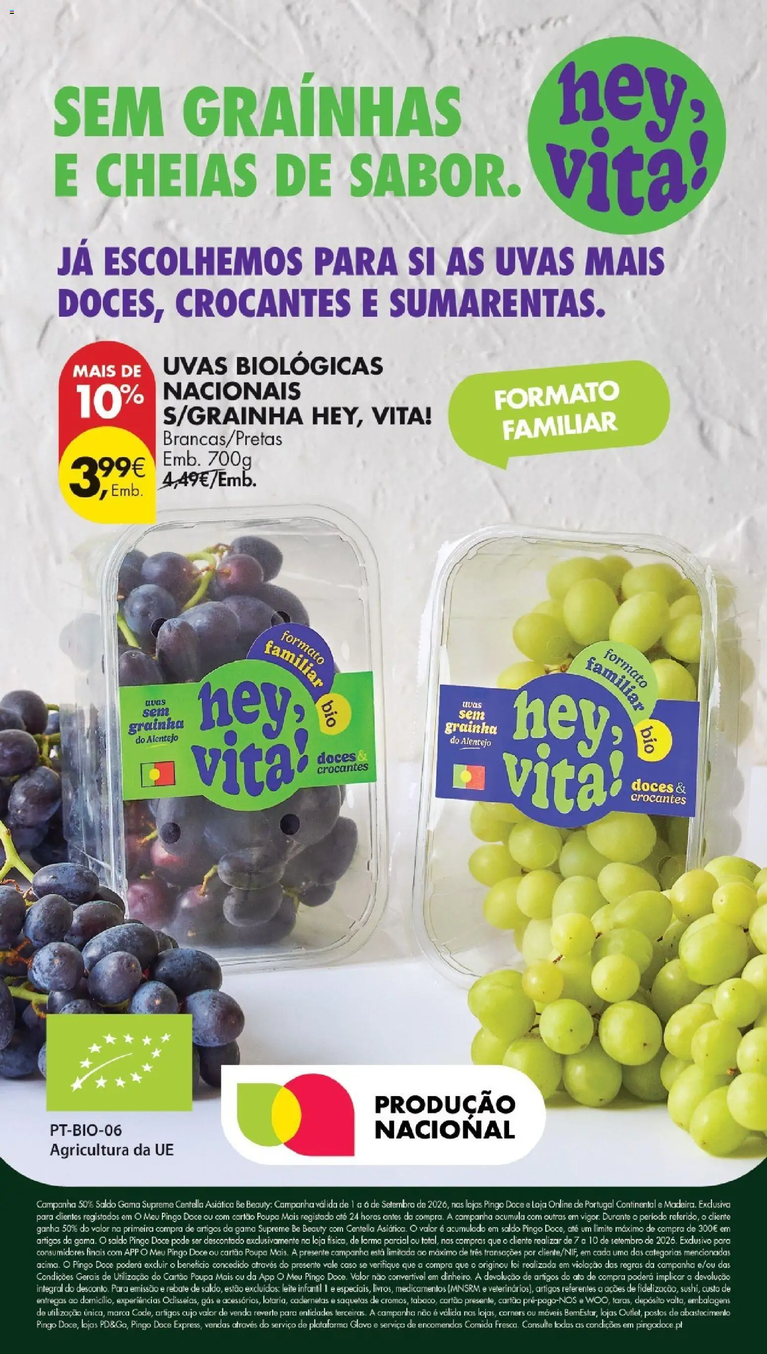 Pingo Doce Poupe Esta Semana Madeira │ válido de 01/09/2026 | Página: 32 | Produtos: Leite infantil, Leite, Doces, Uvas