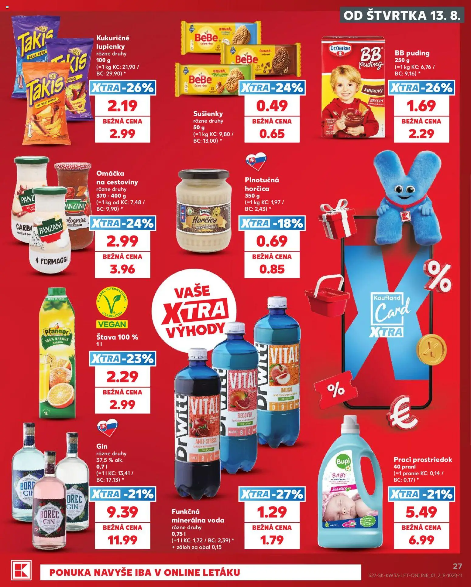 Nové Kaufland akcie – leták je platný od 13.08.2026 | Strana: 27