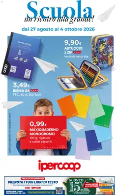 Anteprima del volantino Ipercoop volantino Scuola Lombardia valido a partire dal 27/08/2026