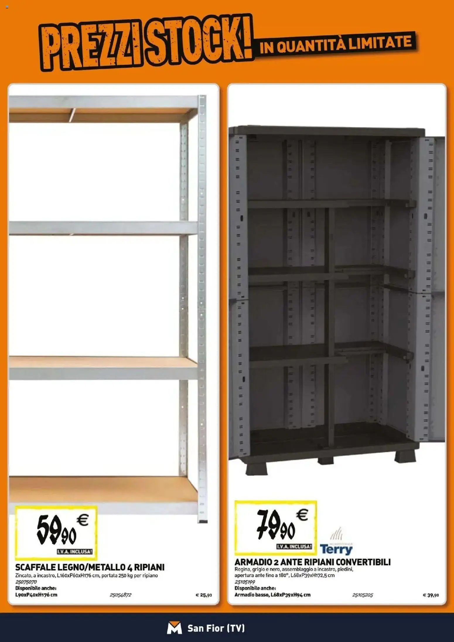 Nuovo TECNOMAT catalogo San Fior dal 29/10/2026 > offerte anteprima 🛍️ | Pagina: 17 | Prodotti: Ripiano, TV, Scaffale, Armadio