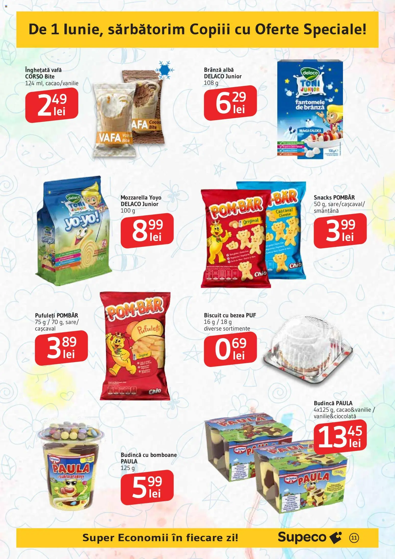Noul catalog Supeco – valabil de la 14.05.2026 | Pagină: 11 | Produse: Light Kedi Konservesi, Mozzarella, Brânză, Bomboane