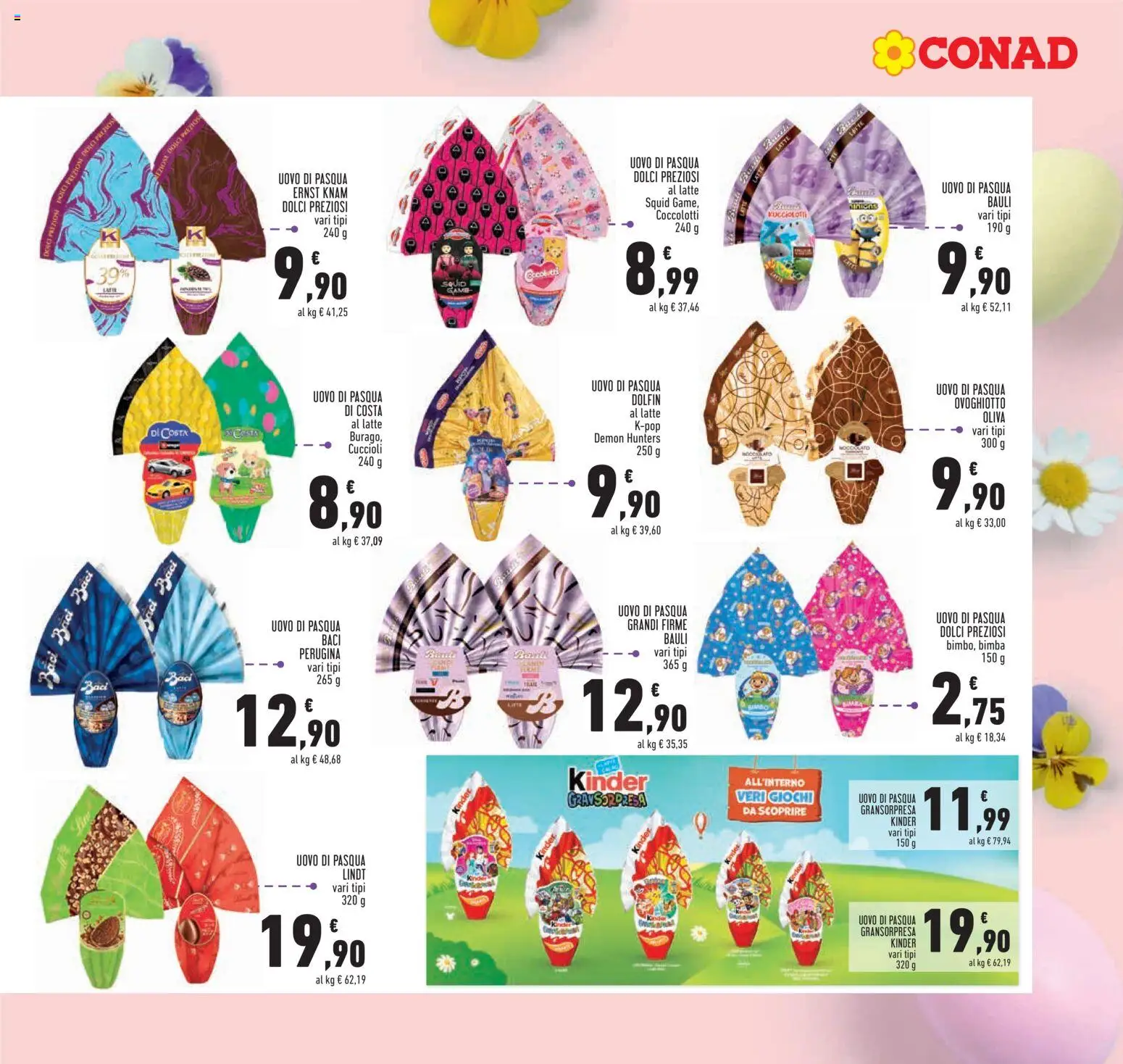 Volantino Conad del 26.03.2026 | Pagina: 3 | Prodotti: Latte, Uovo di pasqua