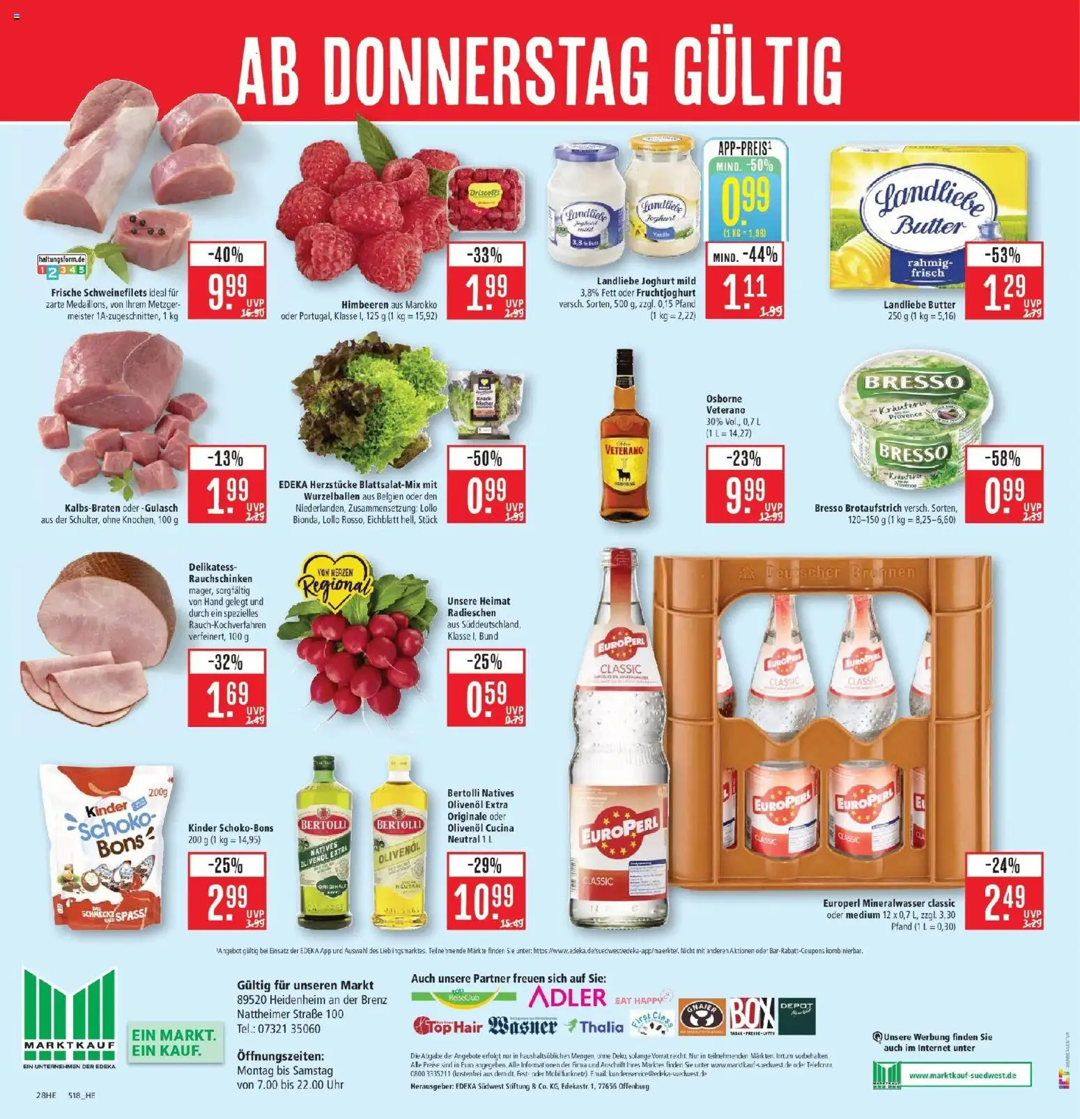 Marktkauf Prospekt Heidenheim (ab 19.10.2026) » Angebote online | Seite: 36 | Produkte: Joghurt, Olivenol, Bertolli olivenol, Vanille