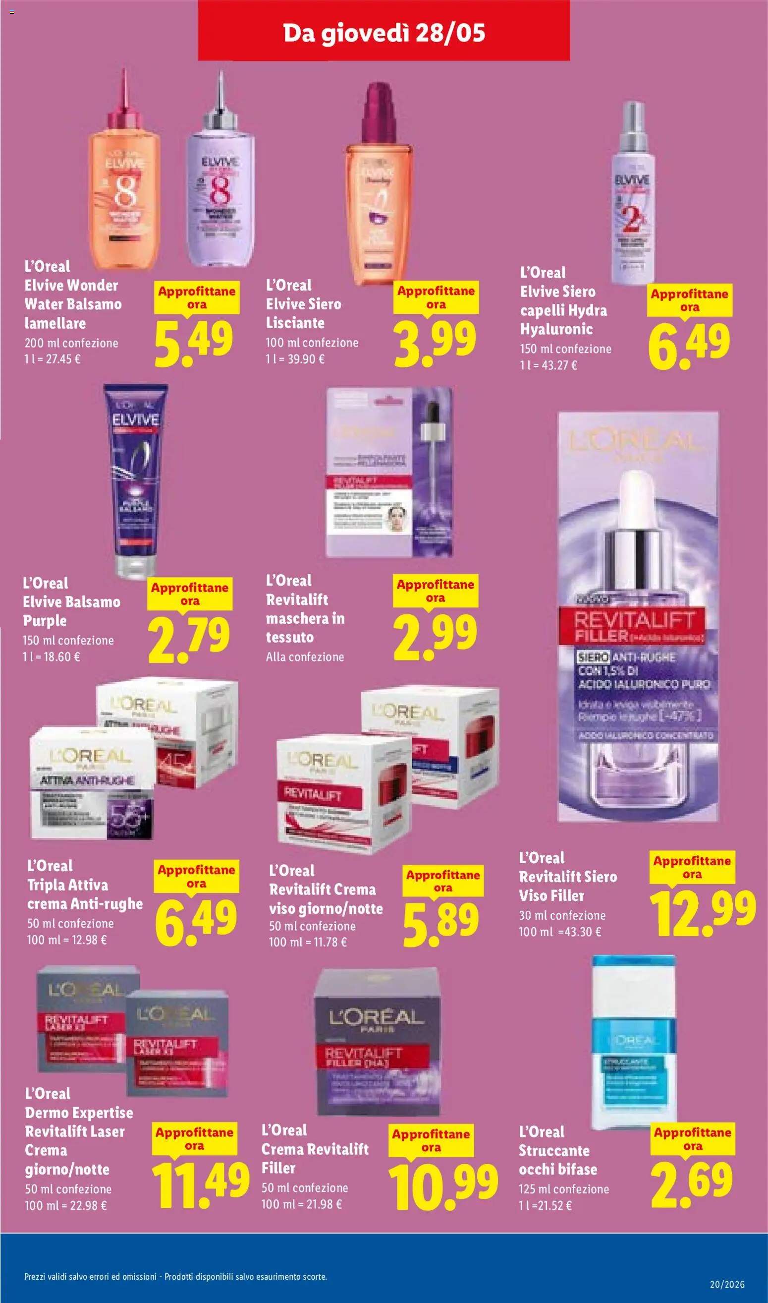 Volantino Lidl del 28.05.2026 | Pagina: 21 | Prodotti: Crema, Maschera, Struccante, Crema viso