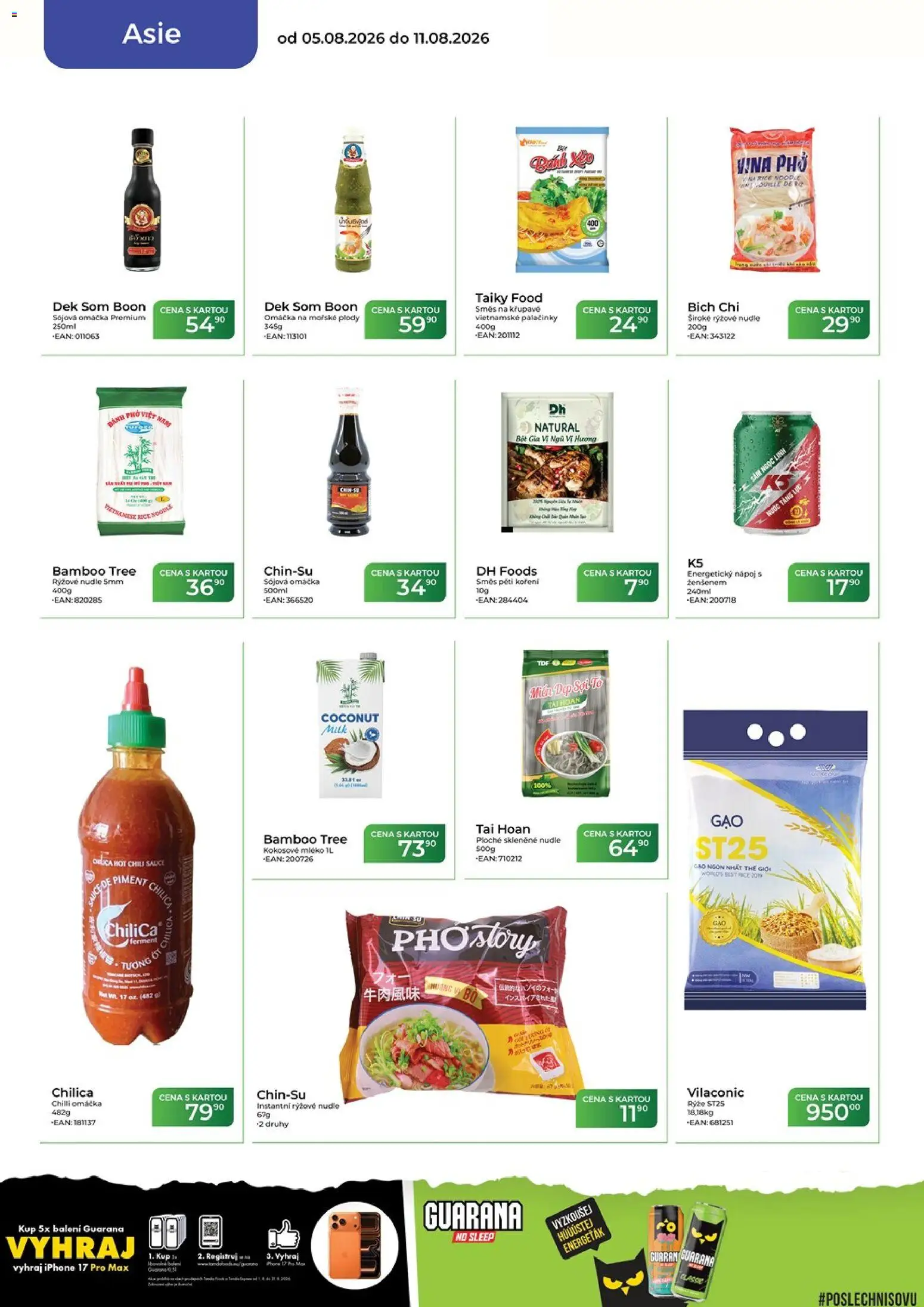 Tamda Foods leták od 05.08.2026 | Strana: 46 | Produkty: Mléko, Iphone, Sójová omáčka, Nudle