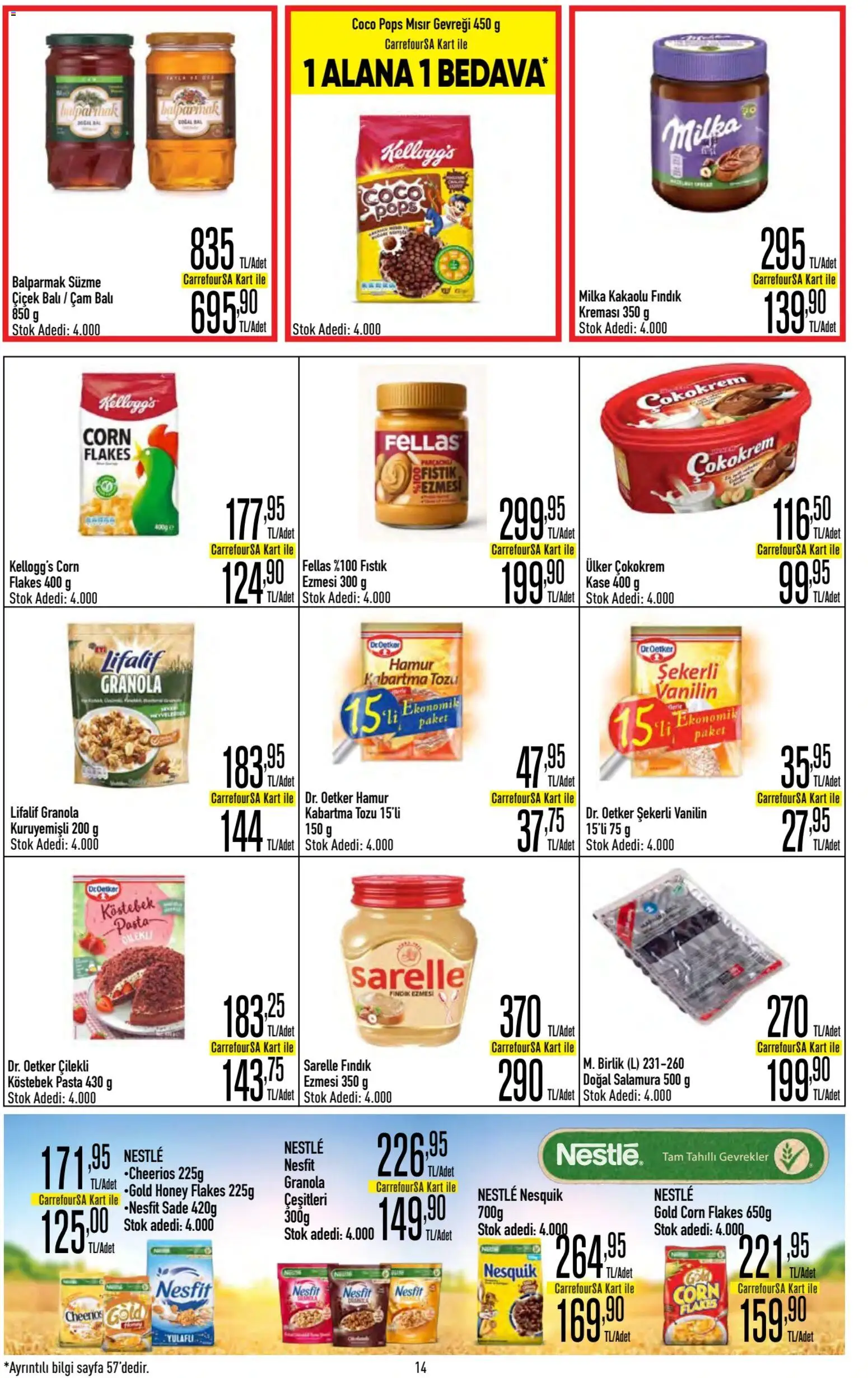 CarrefourSA - Katalog Gurme - 20 Ağustos 2026 tarihinden itibaren geçerlidir | Sayfa: 14 | Ürünler: Kaşe, Fındık, Mısır gevreği, Mısır
