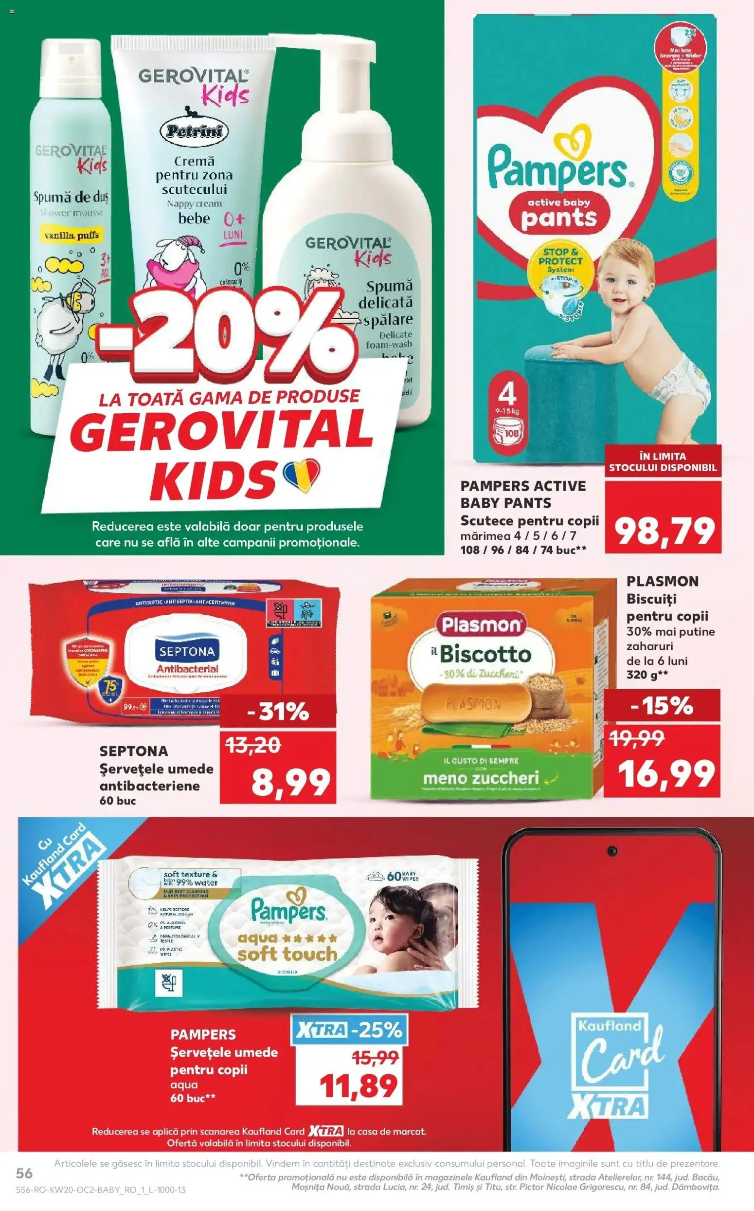 Noul catalog Kaufland – valabil de la 13.05.2026 | Pagină: 56 | Produse: Pirinç gevreği, Duș, Cremă, Biscuiți